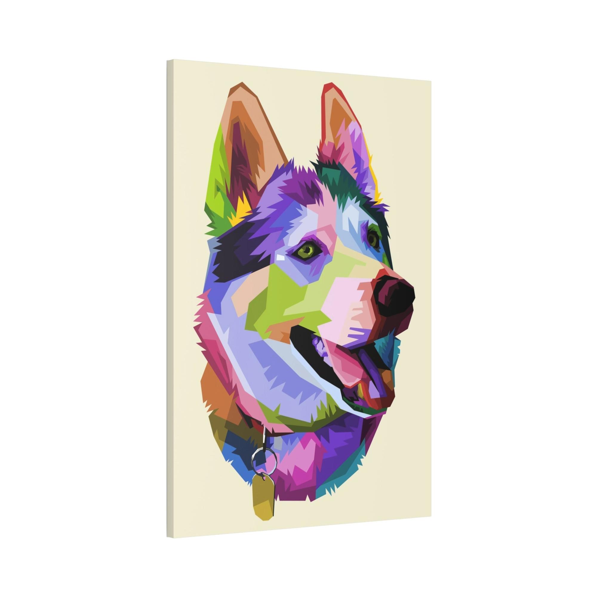 Dogs Loyal Companion: Natural Canvas & Poster Wall Art of a Devoted Dog