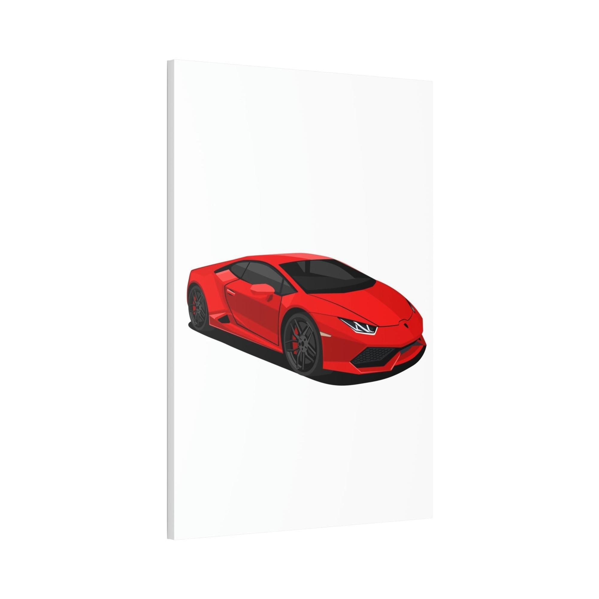 Lamborghini Bold and Brilliant: Red Lamborghini Wall Art on Framed Canvas & Poster