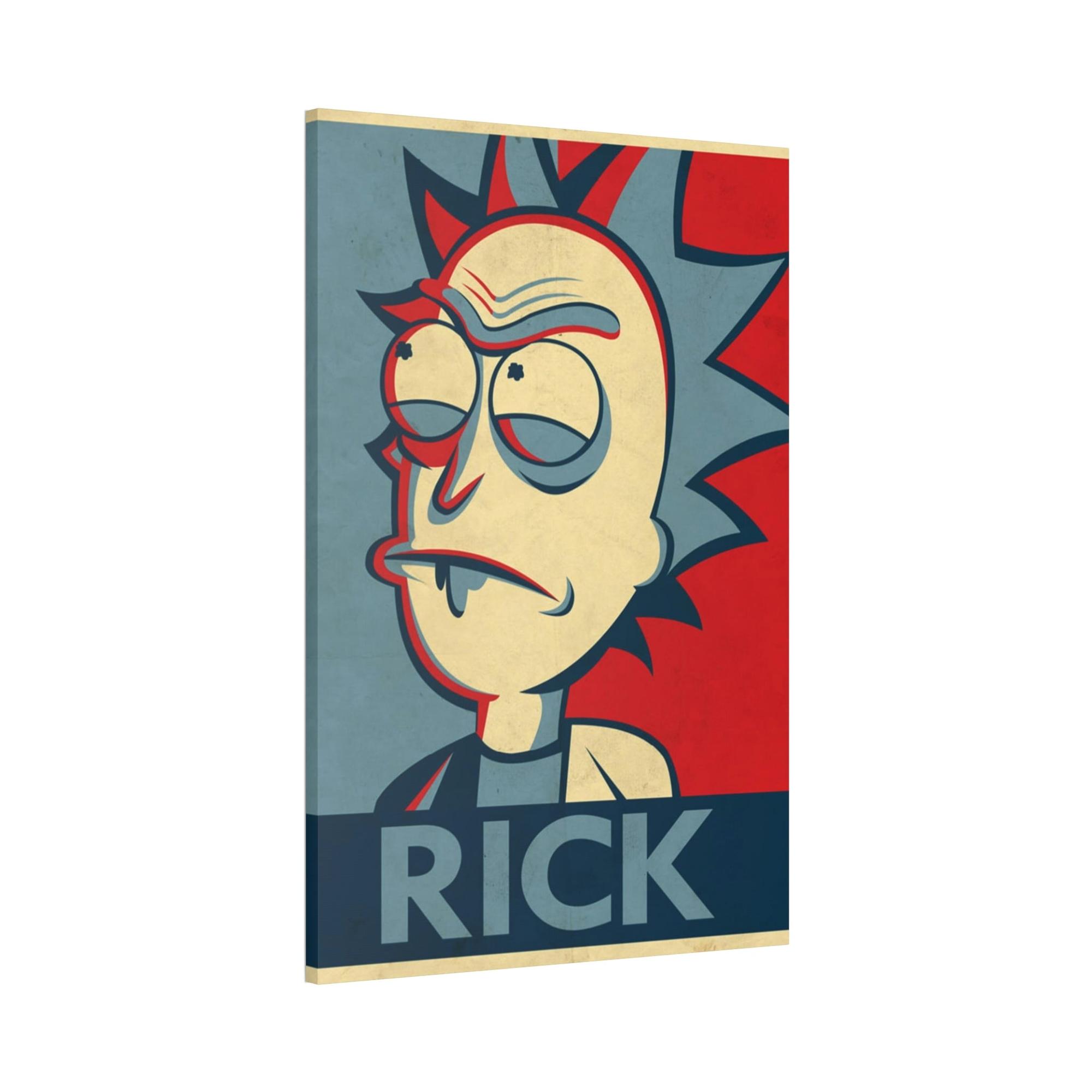 Rick And Morty Art Unpredictable Genius: Rick and Morty Art Print on Canvas for Admirers of the Enigmatic Character