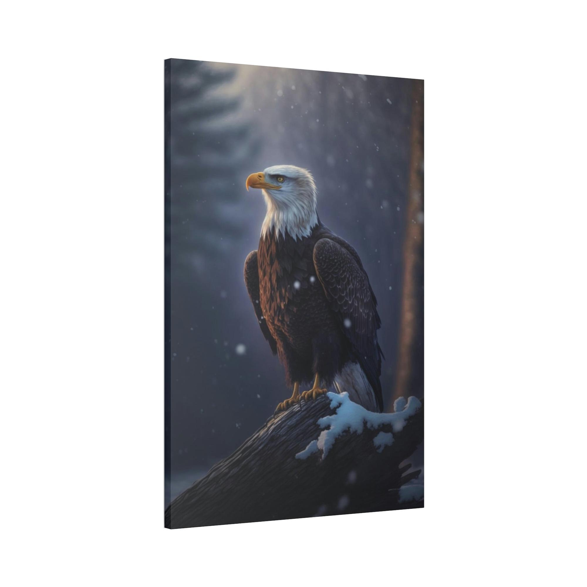 Eagles Eagle's Vision: Mesmerizing Print on Natural Canvas, Capturing their Watchful Eyes