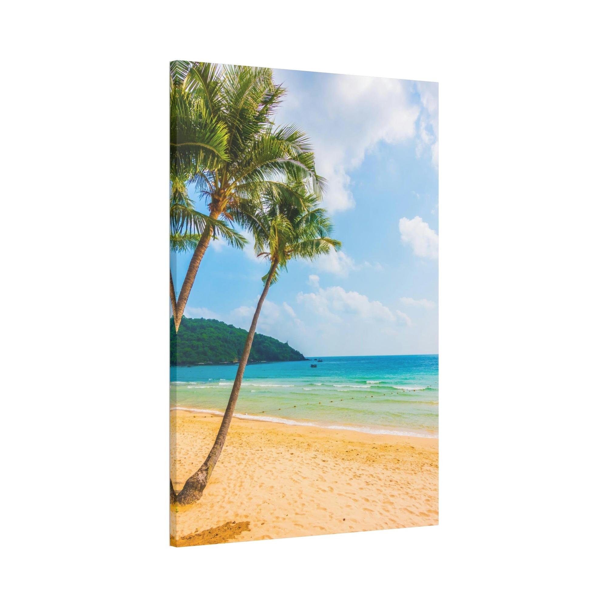 Island Beach Island Breeze: High-Quality Print of a Colorful Beach on a Tropical Island