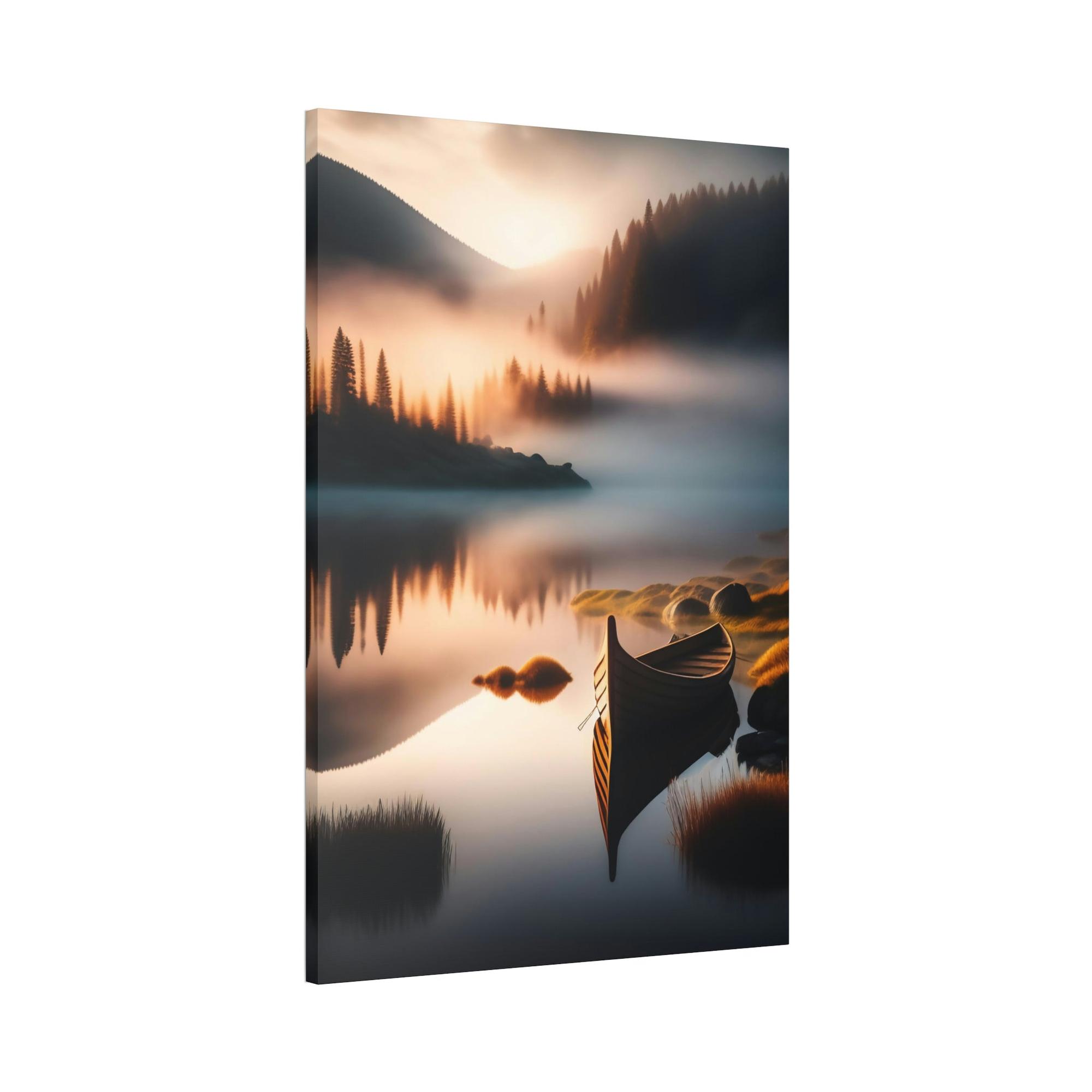 Lakes And Rivers Water's Tranquility: Artful Canvas and Poster Print of Lakes and Rivers