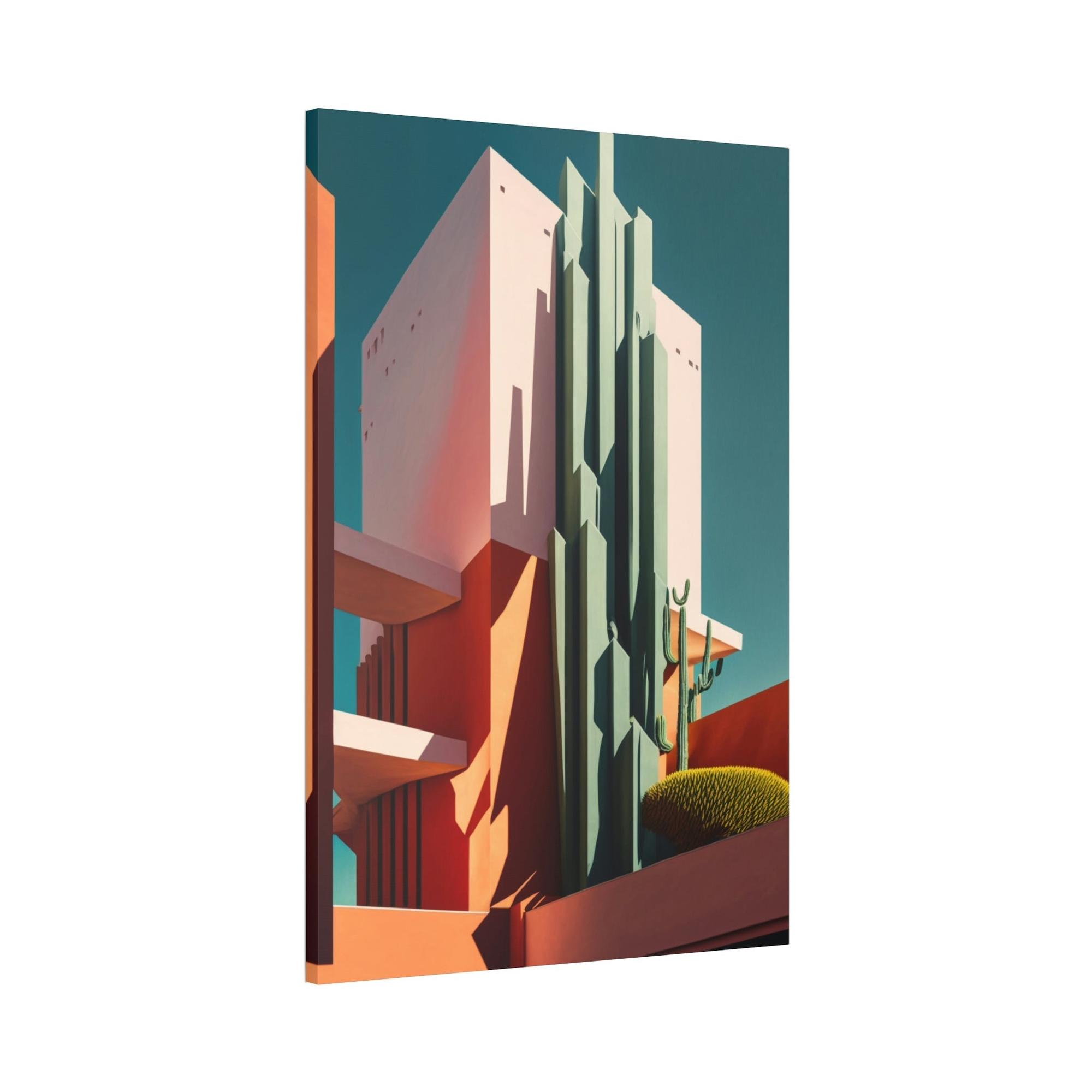 undefined Urban Geometry on Natural Canvas & Poster: Art Print of Modern Architecture