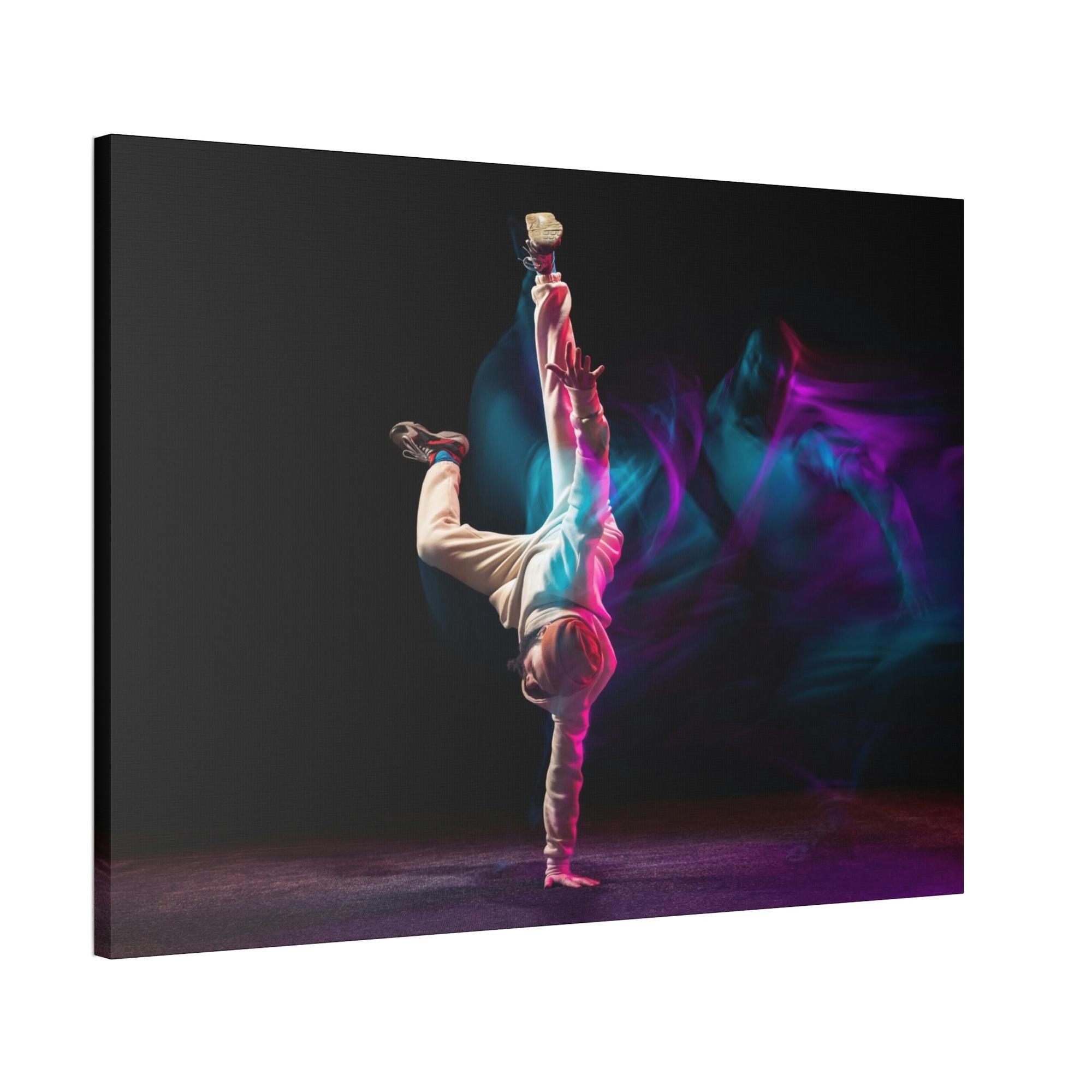undefined Art of Movement: Natural Canvas and Framed Poster of Dance Choreography