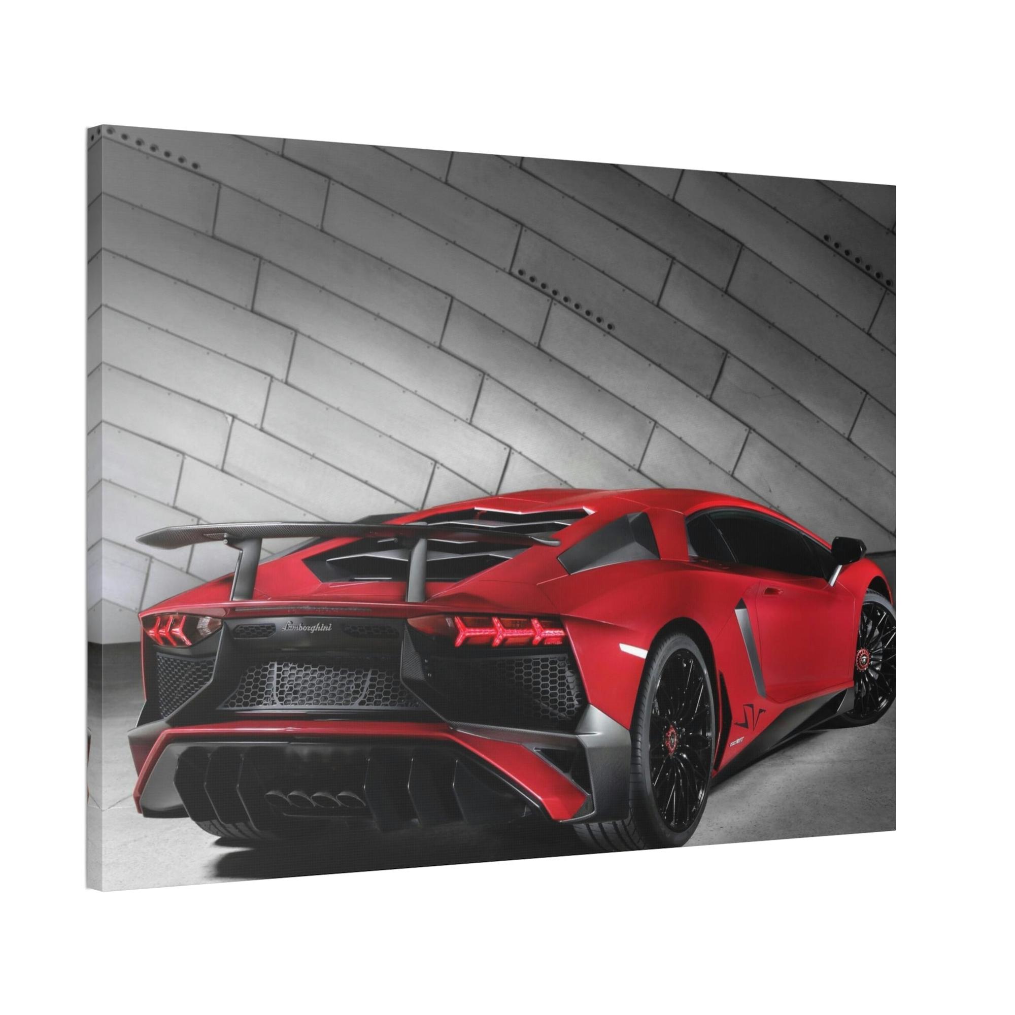 Lamborghini Luxury on Wheels: Framed Canvas of Lamborghini for Art Lovers
