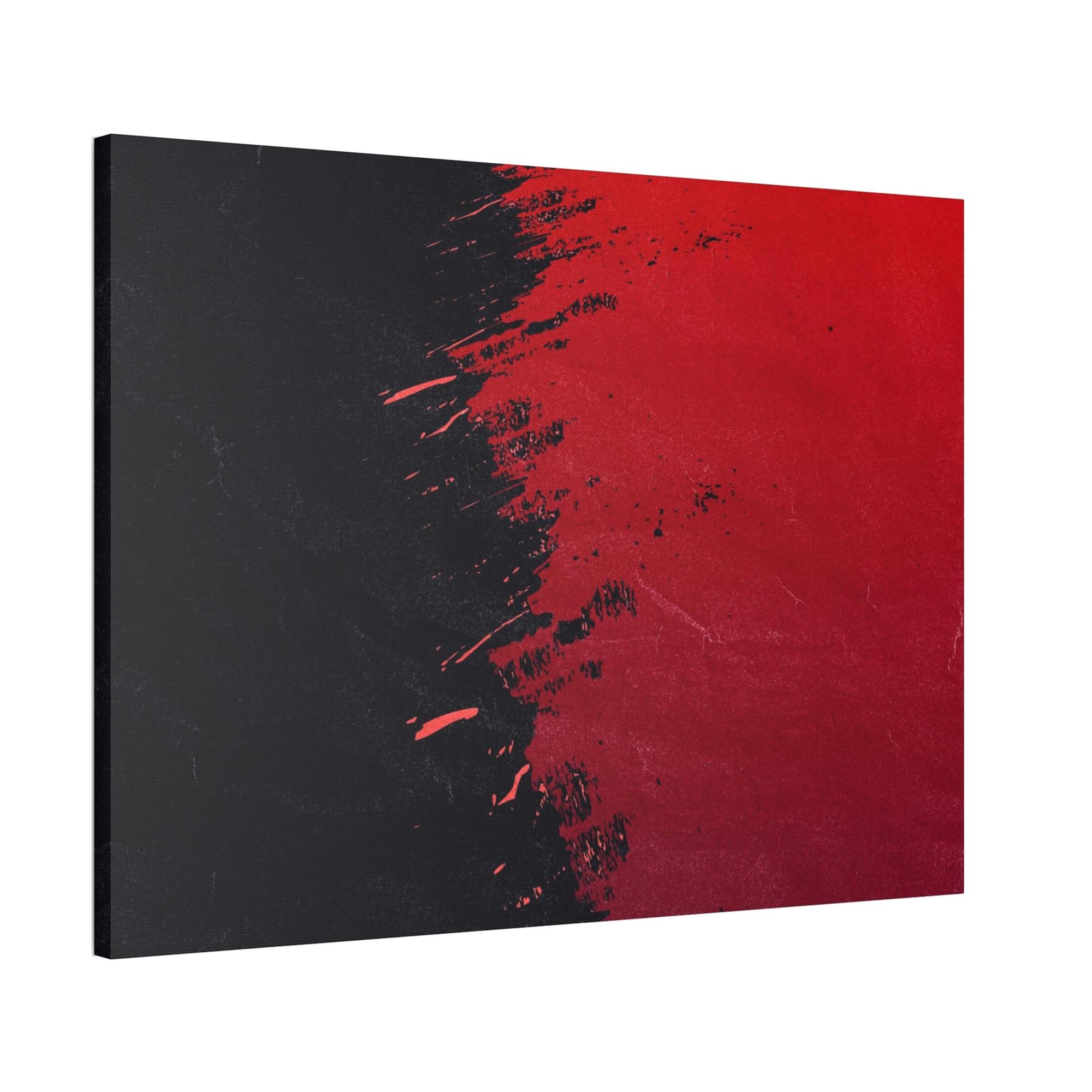 Red Abstract Art Passion and Power: Red Abstract Art on Natural Canvas and Prints