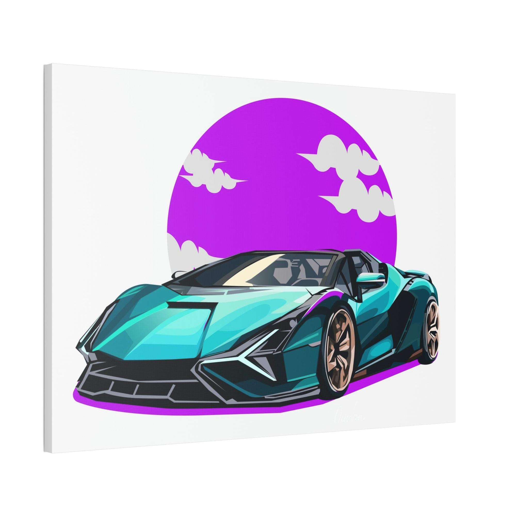 undefined Art in Motion: Lamborghini Framed Canvas & Poster Masterpiece