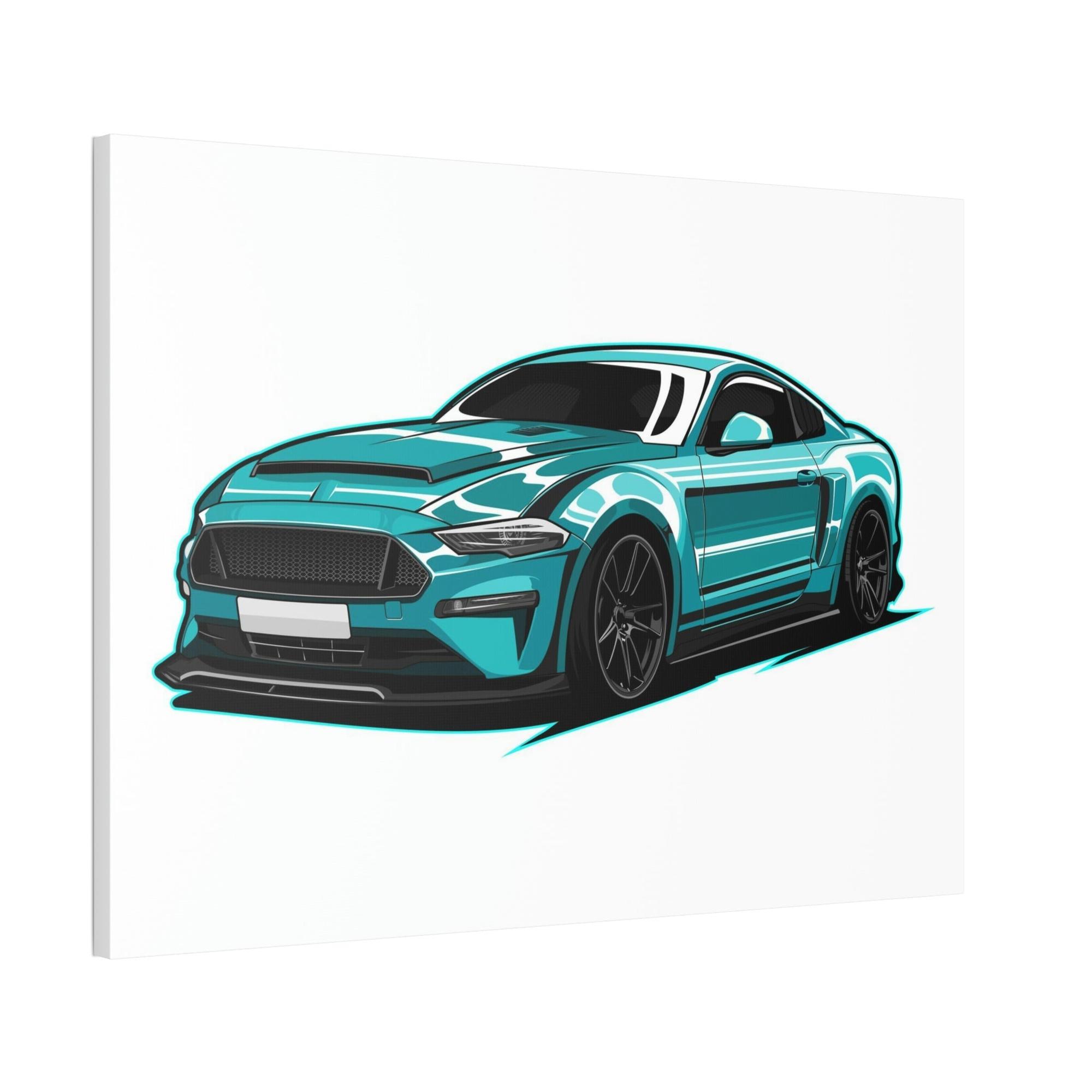 Mustang Majestic Mustang: Natural Canvas Wall Art and Framed Canvas & Poster Print
