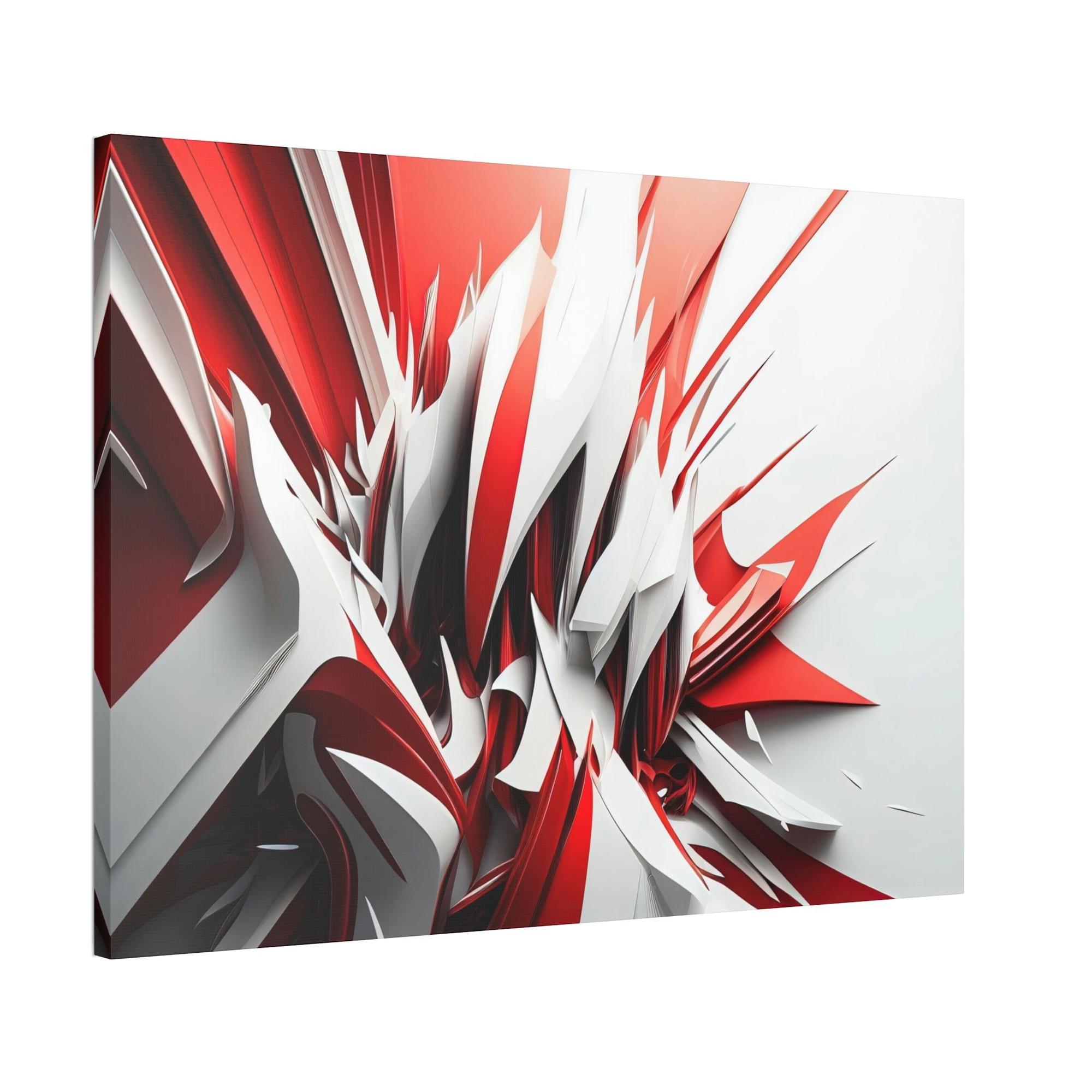 Red Abstract Art The Art of Intensity: Red Abstract Print on Canvas and Wall Art