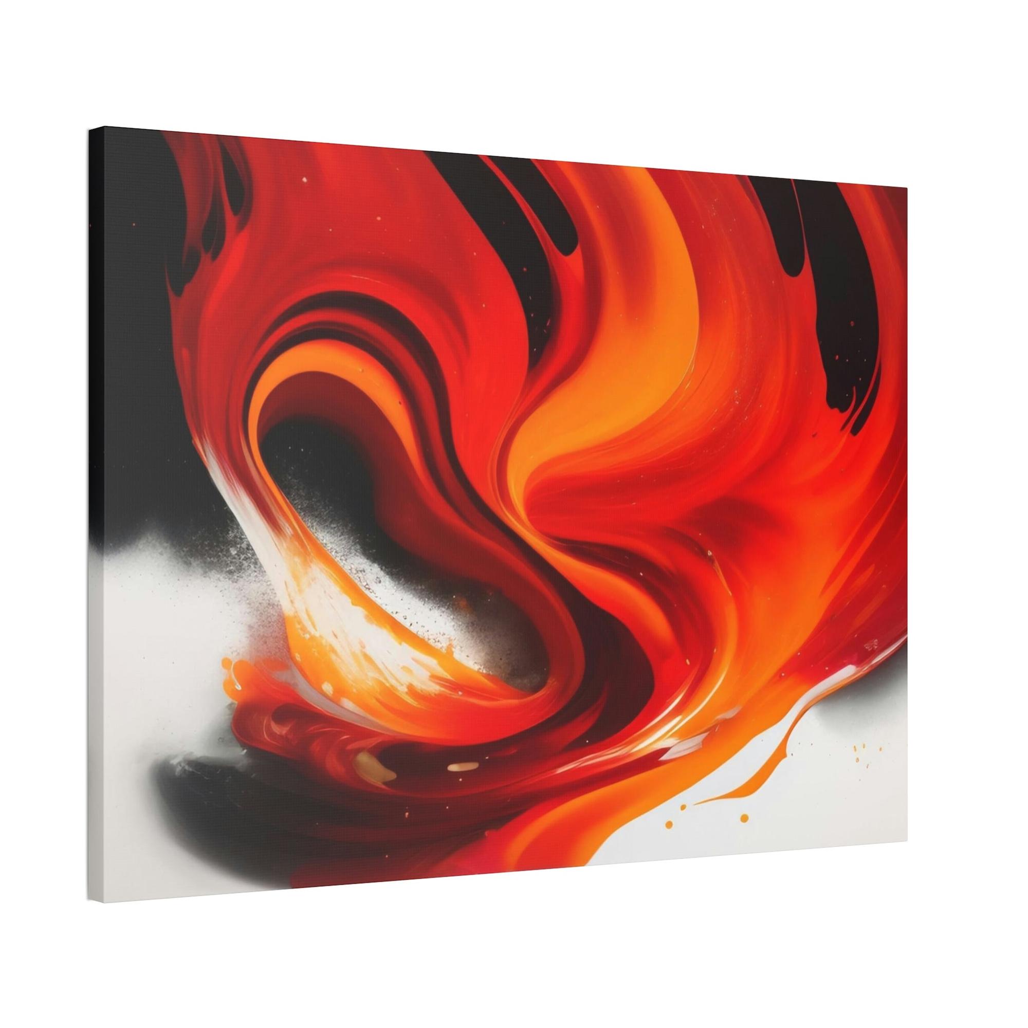 Red Abstract Art A Touch of Passion: Red Abstract Art Collection on Framed Canvas and Posters