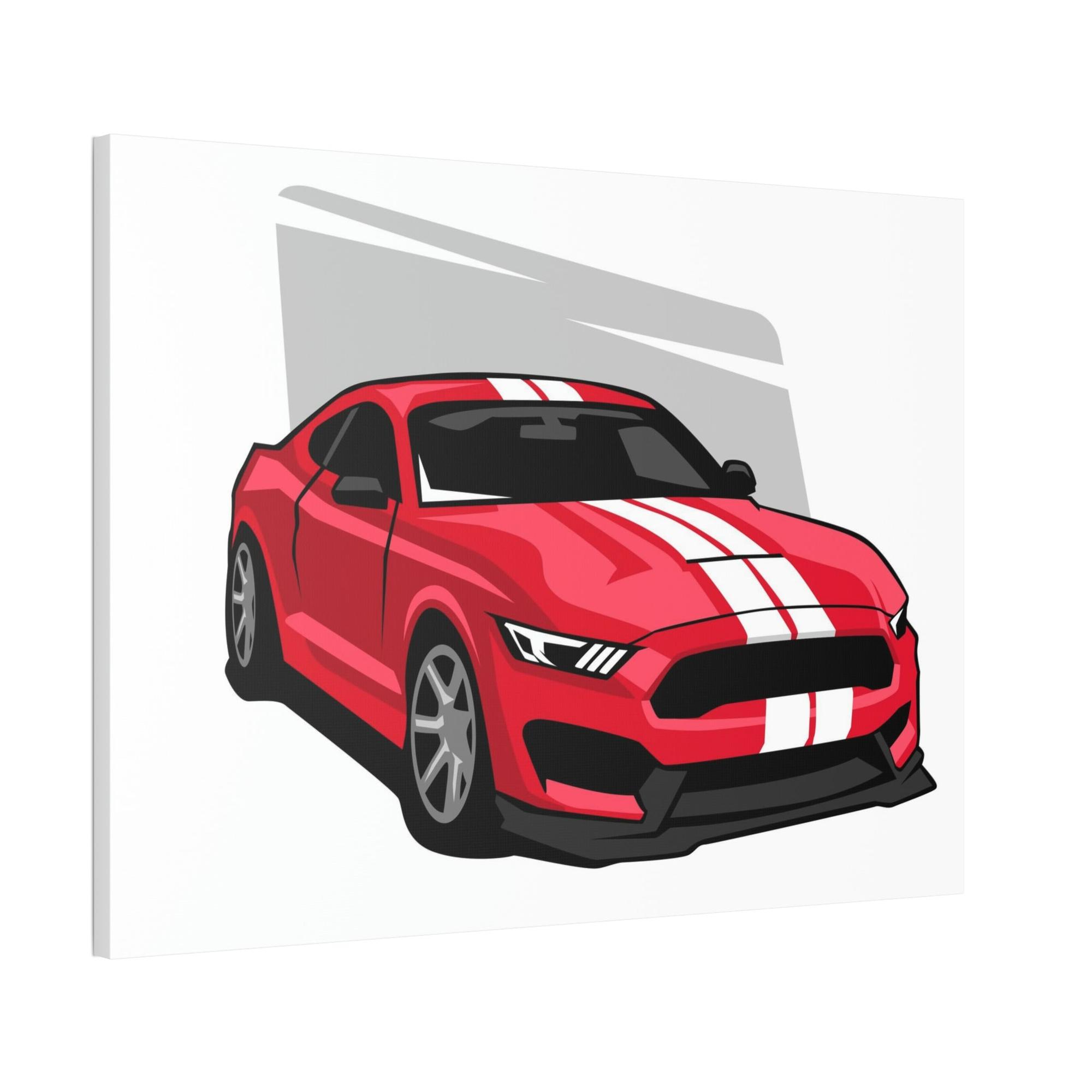 Mustang Wild and Free: Mustang Art Print on Canvas & Poster Framed Wall Art