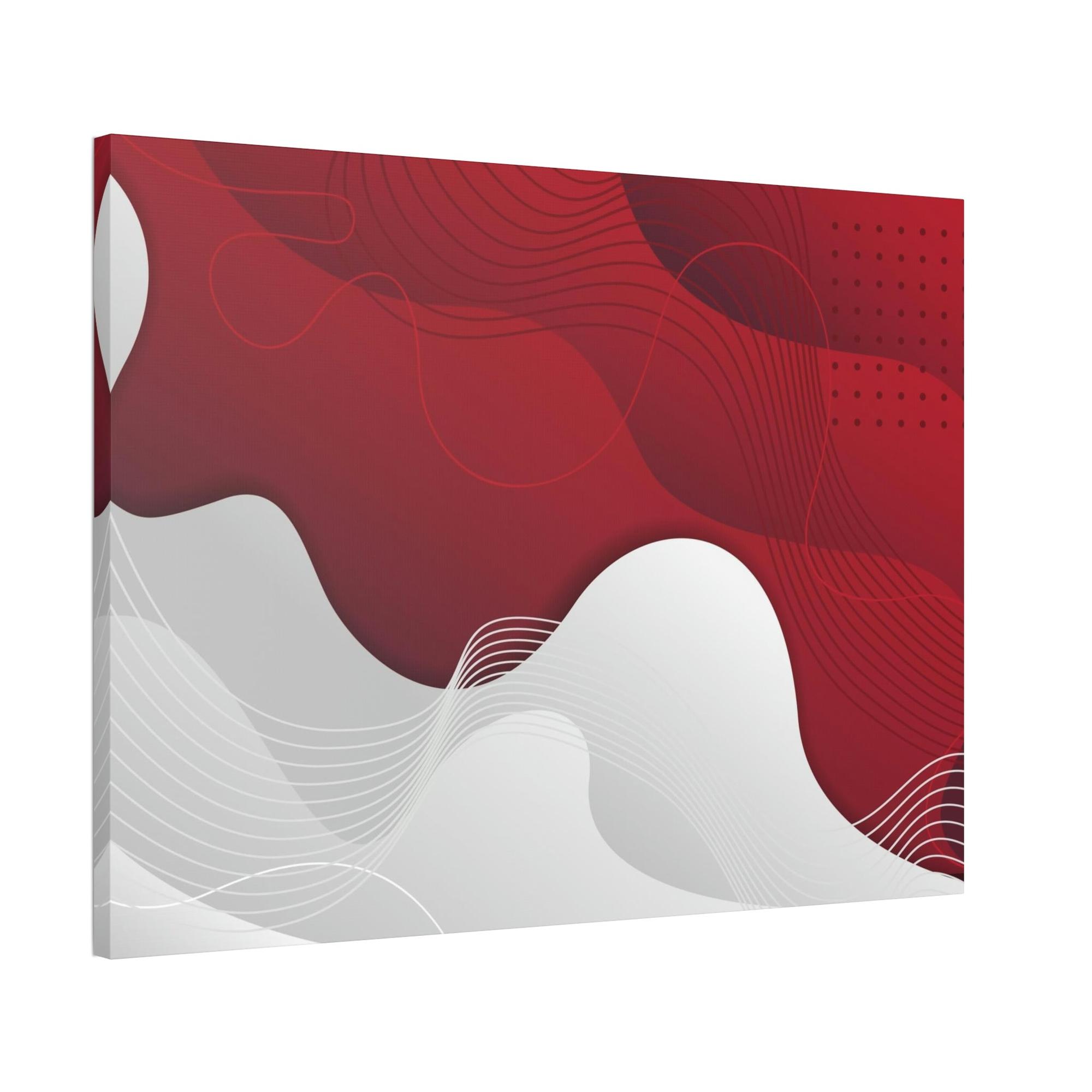 undefined The Art of Passion: Red Abstract Art on Framed Canvas and Posters