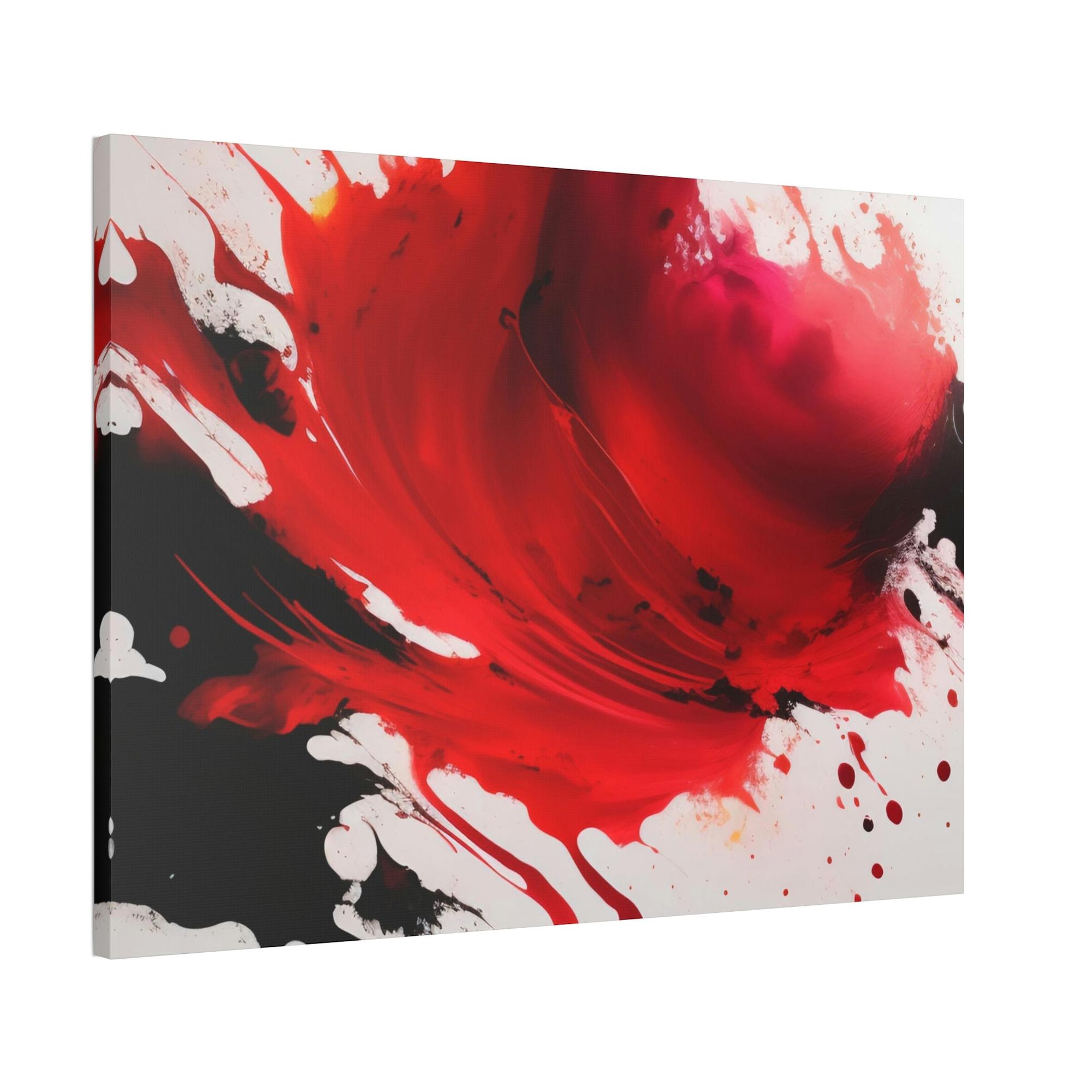 Red Abstract Art The Art of Boldness: Red Abstract Prints and Wall Art on Natural Canvas & Posters