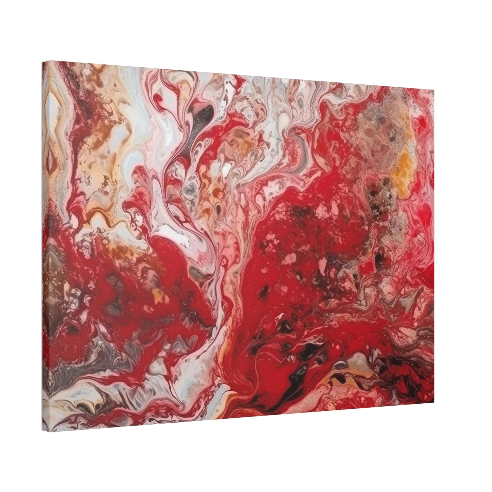 undefined Passionate Red: A Stunning Print on Canvas for Your Modern Home