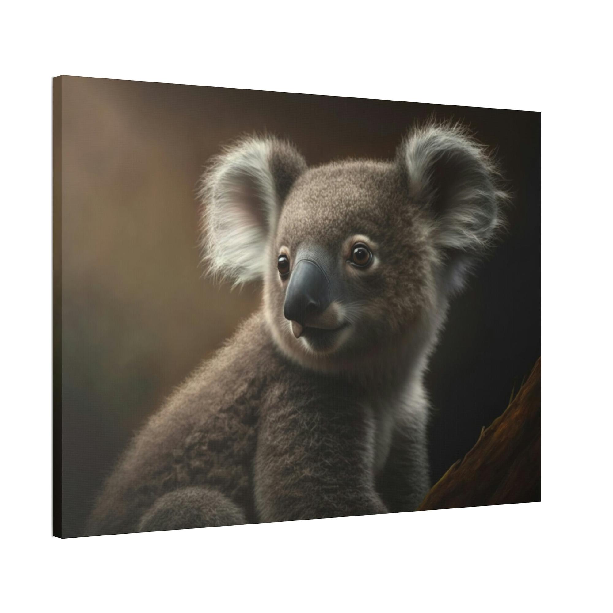 Koalas A Koala's Dream: A Whimsical Painting on Canvas