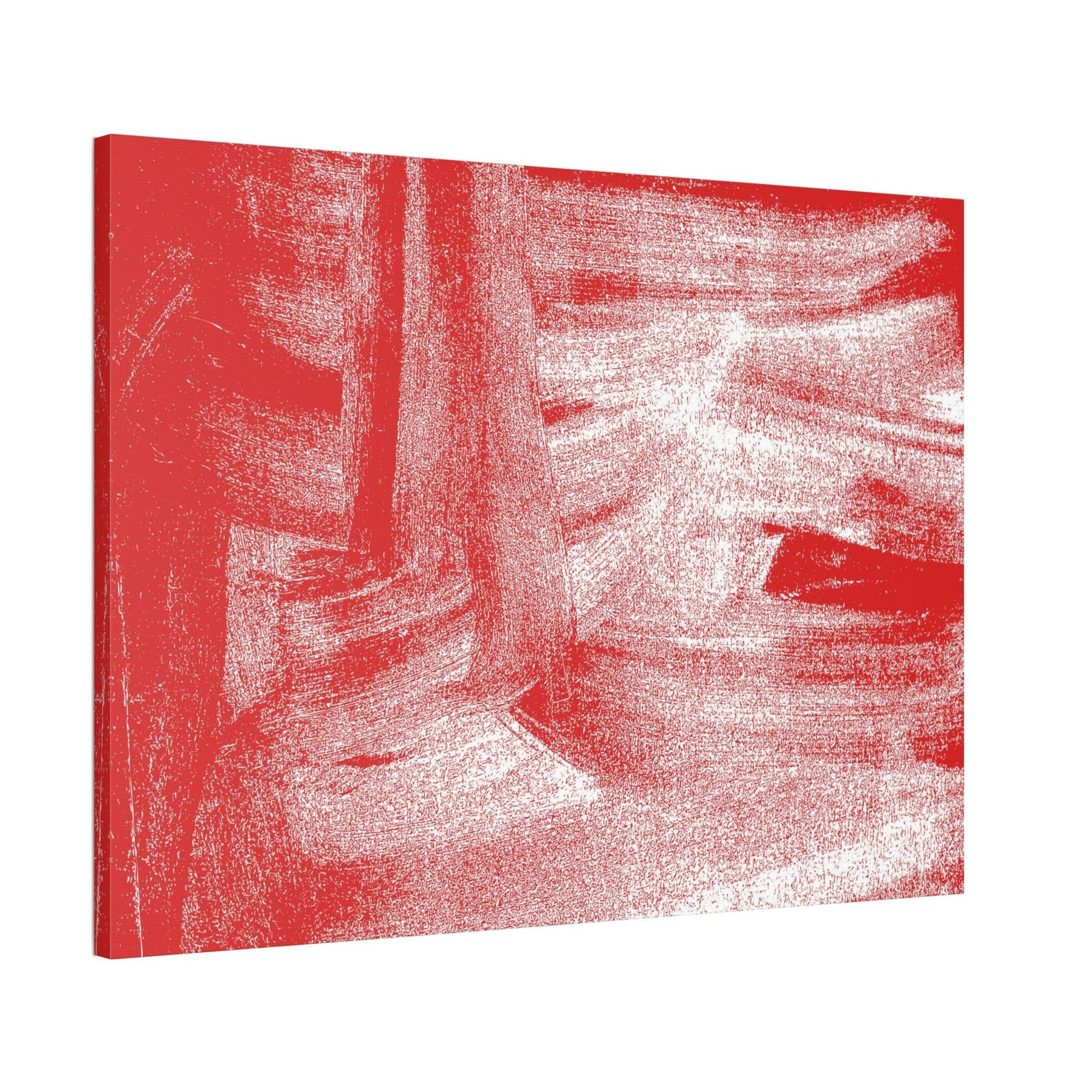 Red Abstract Art Abstract Energy: A Red Art Print on Poster and Framed Canvas for Your Wall