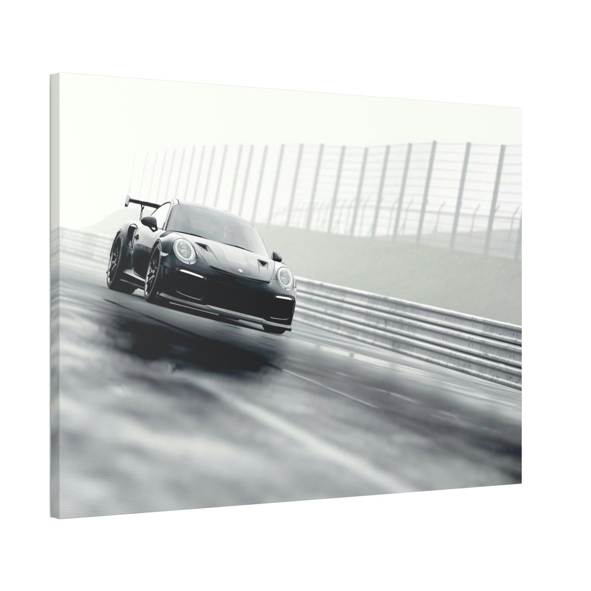 Porsche Porsche Power: A Striking Natural Canvas Print of an Iconic Sports Car