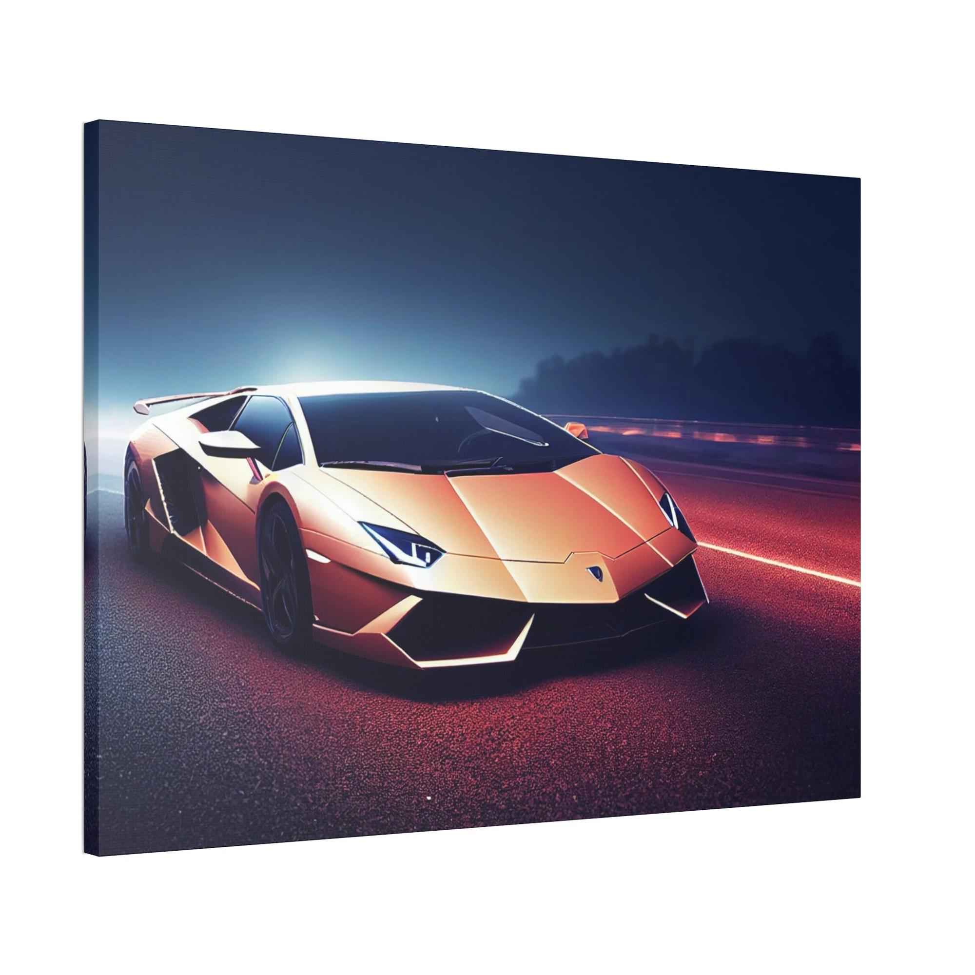 Lamborghini Masterpiece in Motion: Lamborghini Framed Canvas & Poster Print for Supercar Lovers