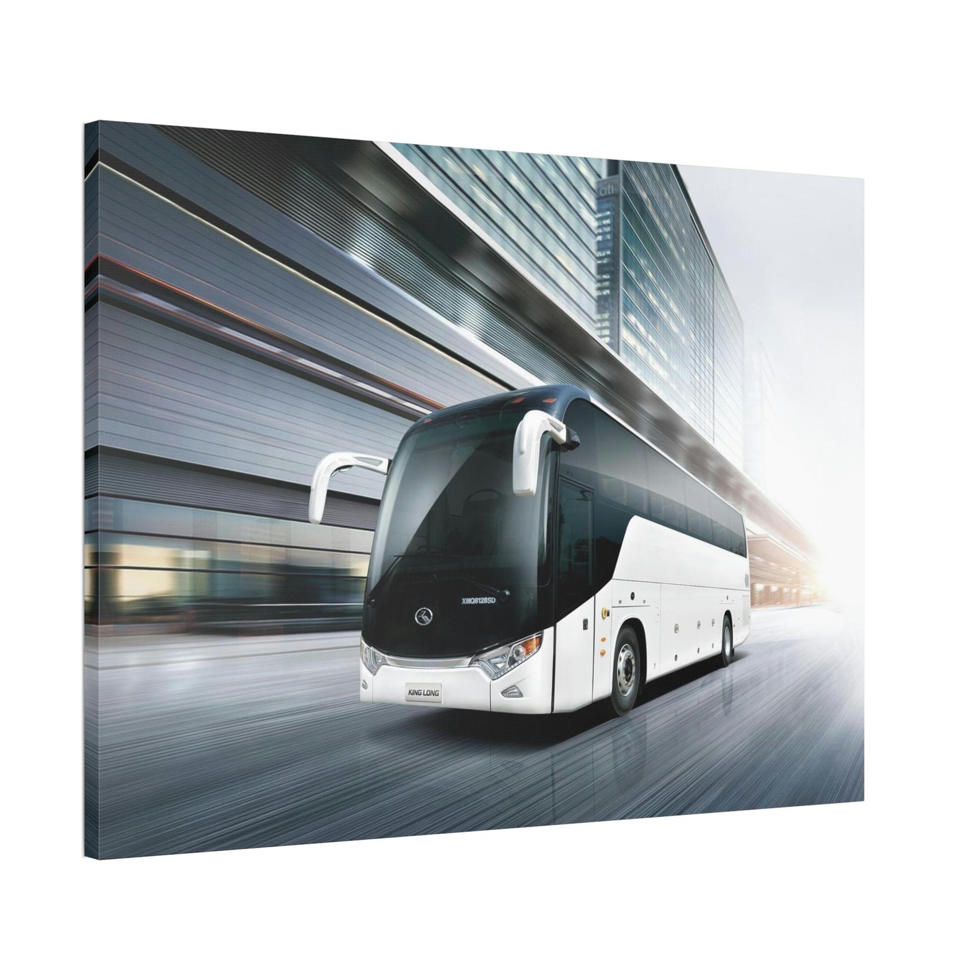 Bus Urbanscapes Unveiled: Bus Artwork on Framed Poster & Canvas