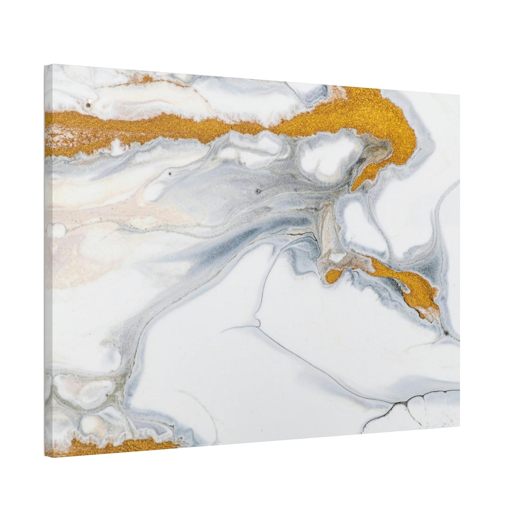 Gold Abstract Art Shining Brilliance: Mesmerizing Gold Abstract Wall Art Poster & Canvas