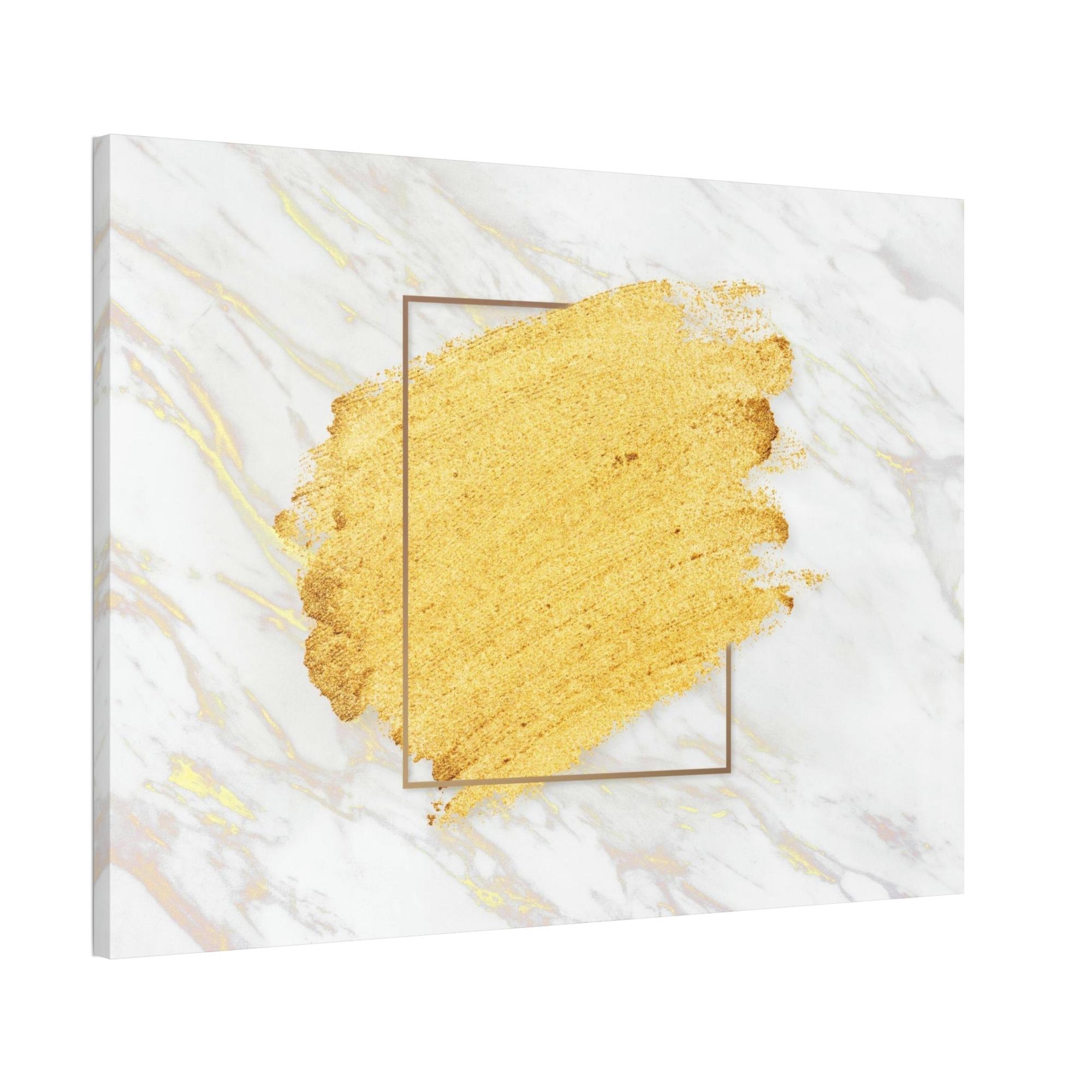 Gold Abstract Art Golden Reflections: Captivating Print on Canvas of Abstract Gold Wall Art