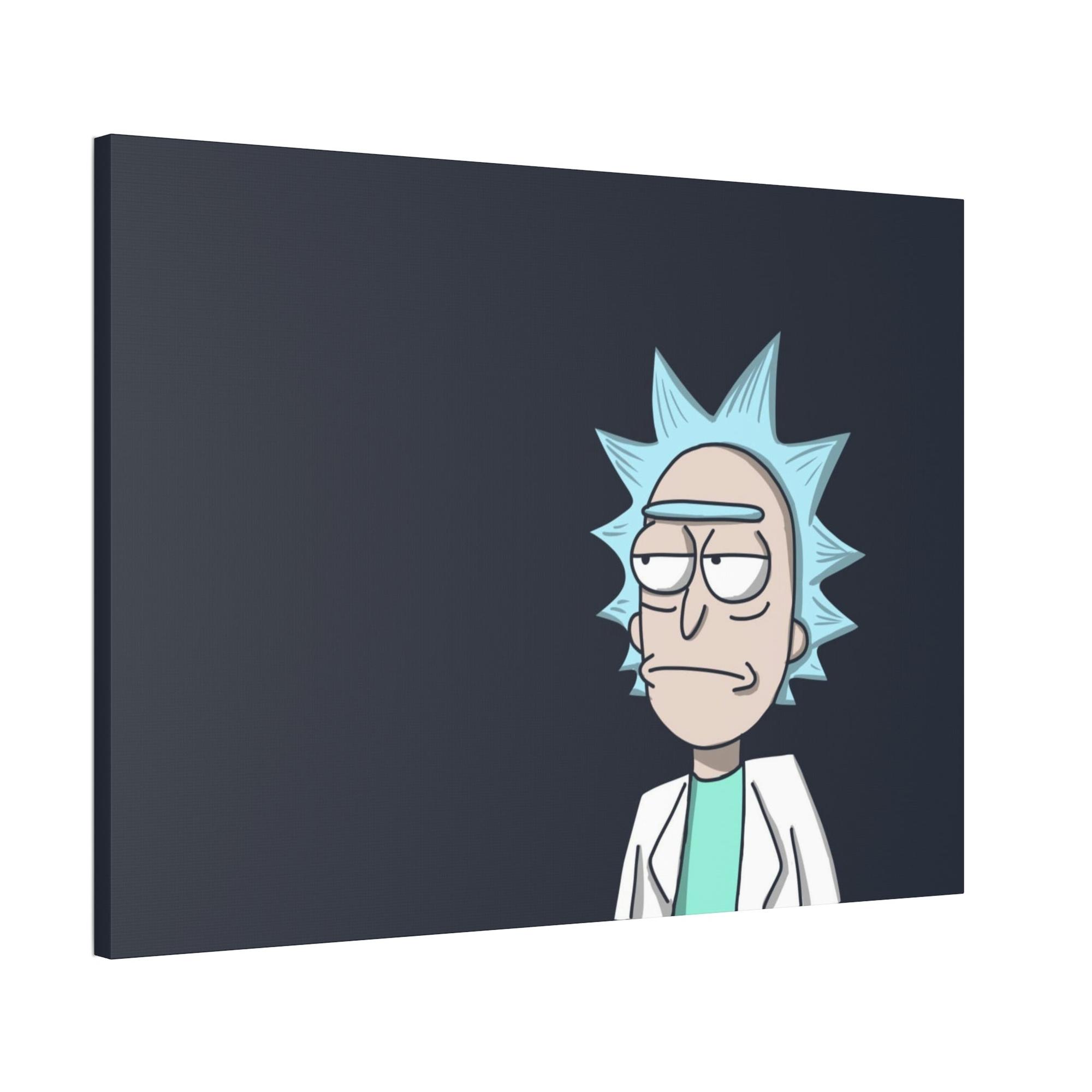 undefined Rick's Multiverse Adventures: Framed Canvas Wall Art Depicting the Iconic Rick from Rick and Morty