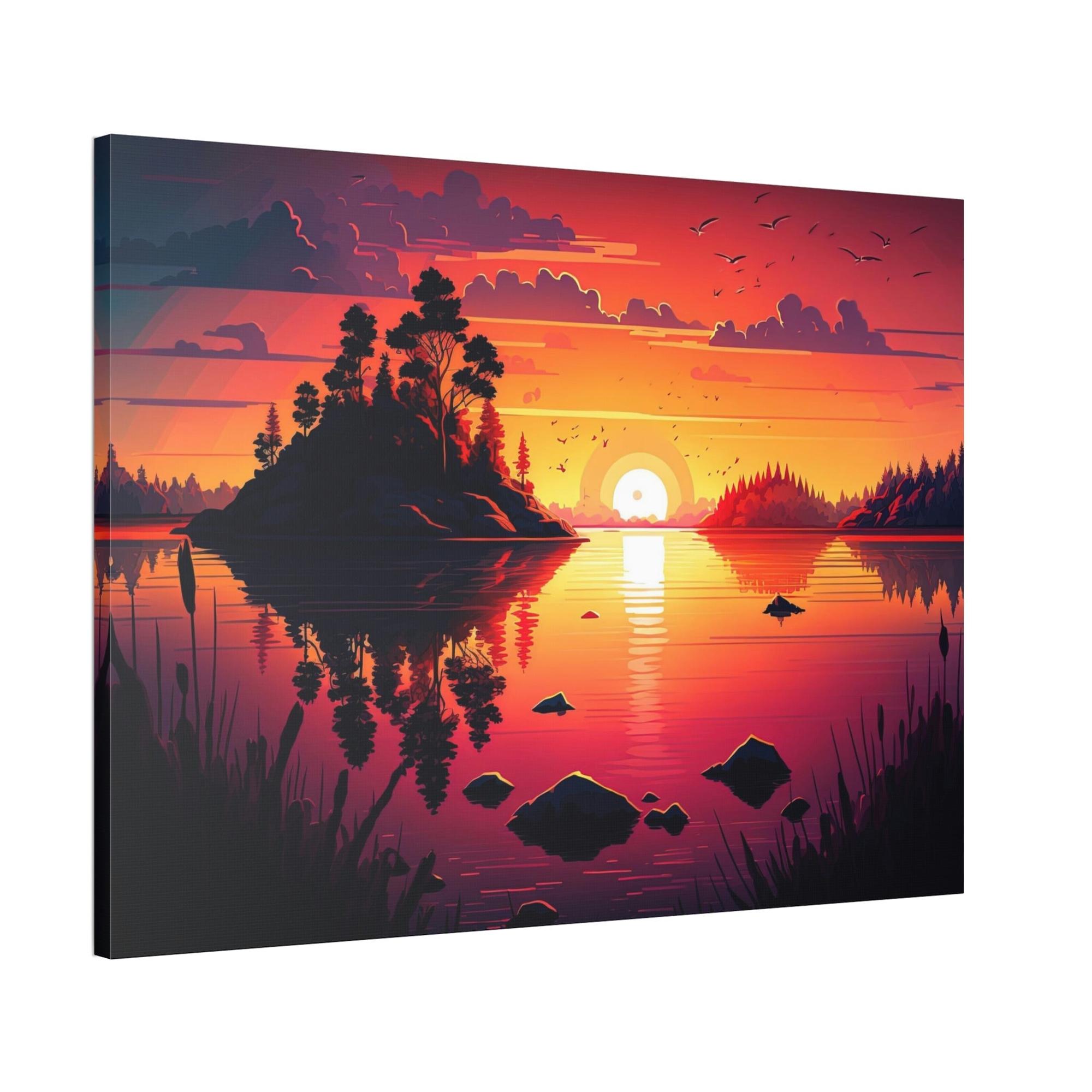 undefined The Majesty of Lakes and Rivers: Natural Canvas Wall Art of Stunning Scenery