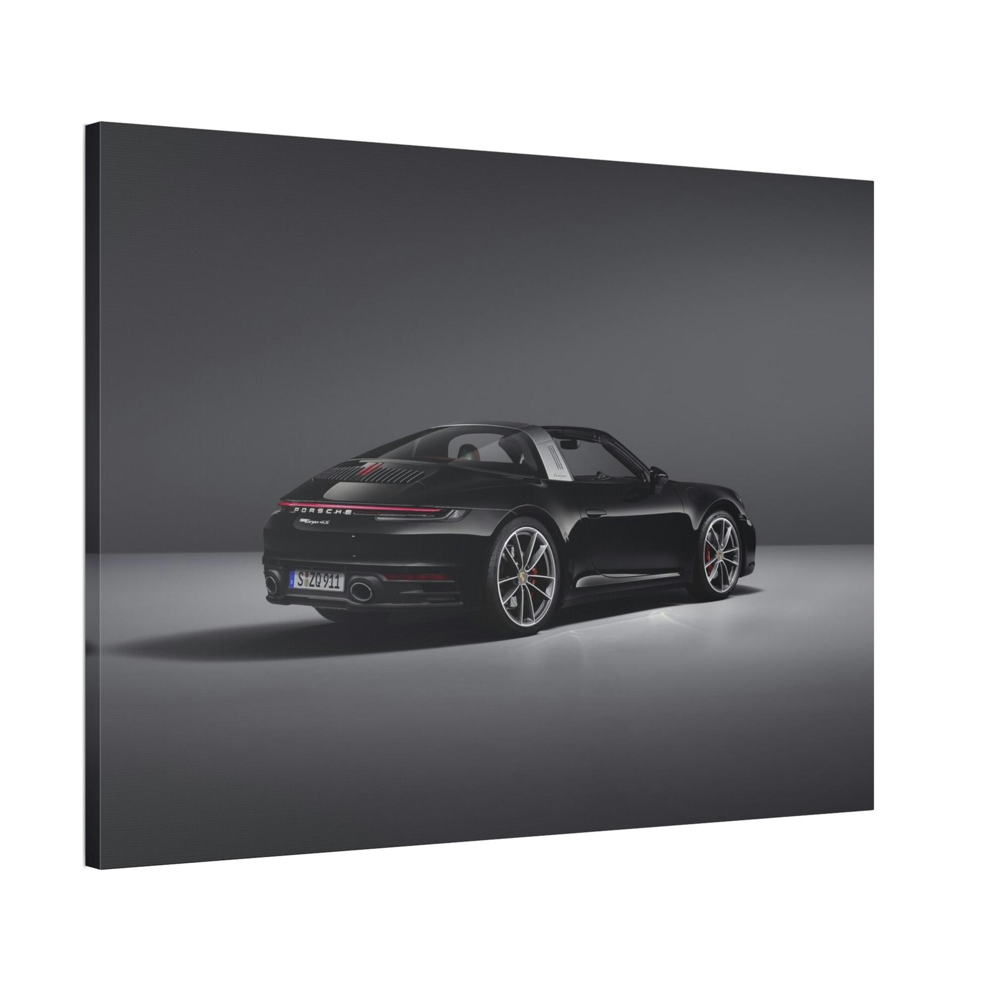Porsche Porsche's Power and Beauty: A Natural Canvas & Poster Print for Car Aficionados