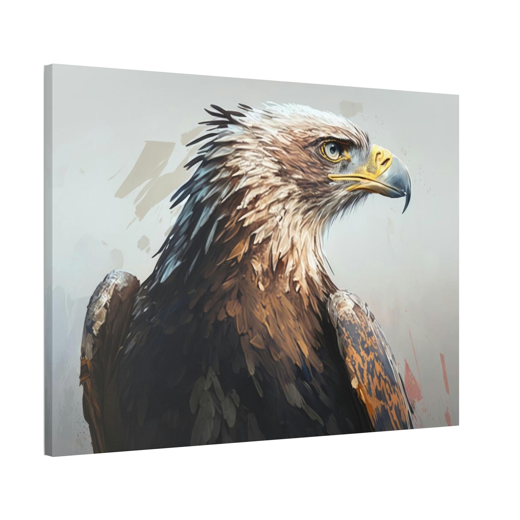 Eagles Eagle's Harmonious Flight: Canvas Print, Enveloping with Serenity and Power
