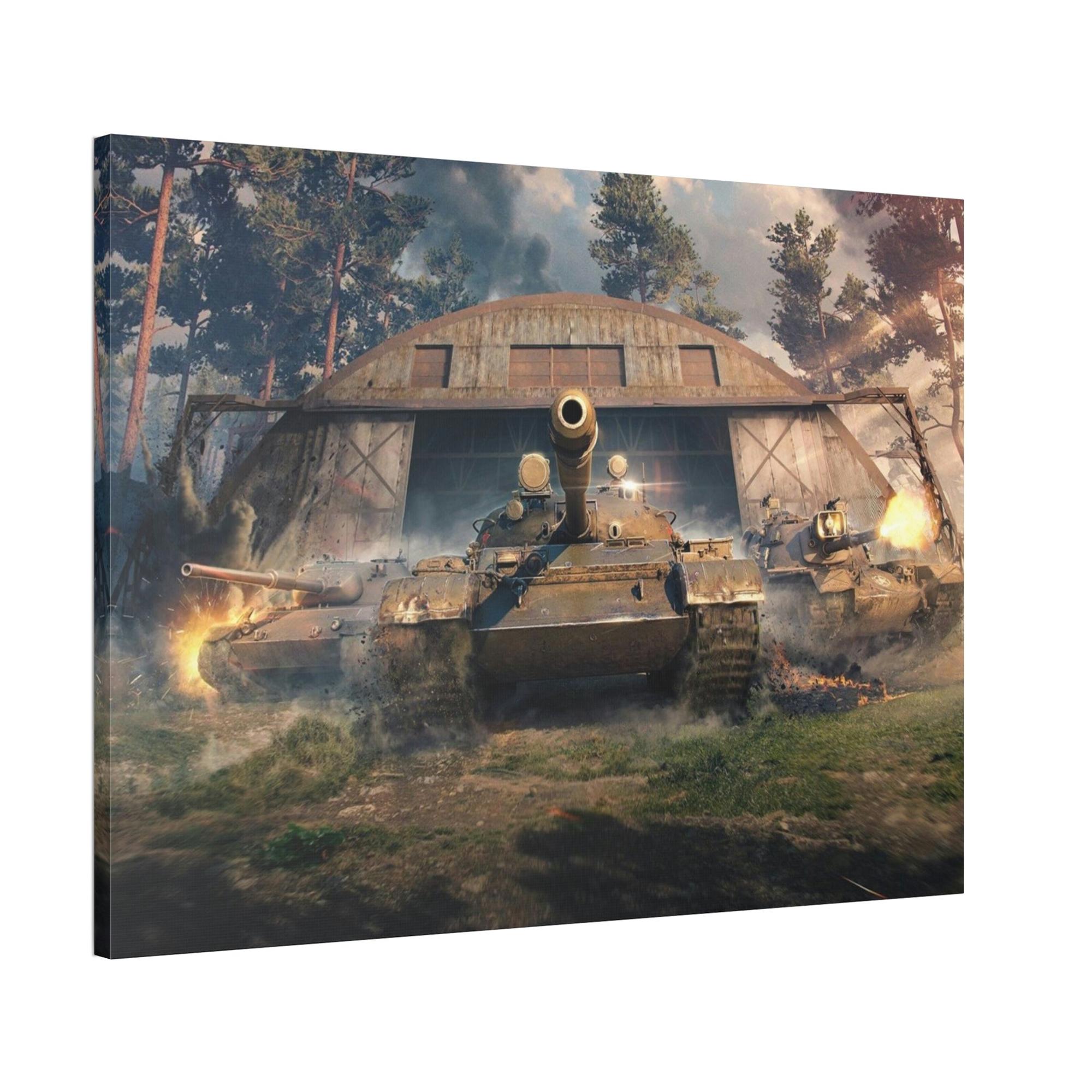 undefined Steel Titans Clash: World of Tanks Сanvas Wall Art for Your Space