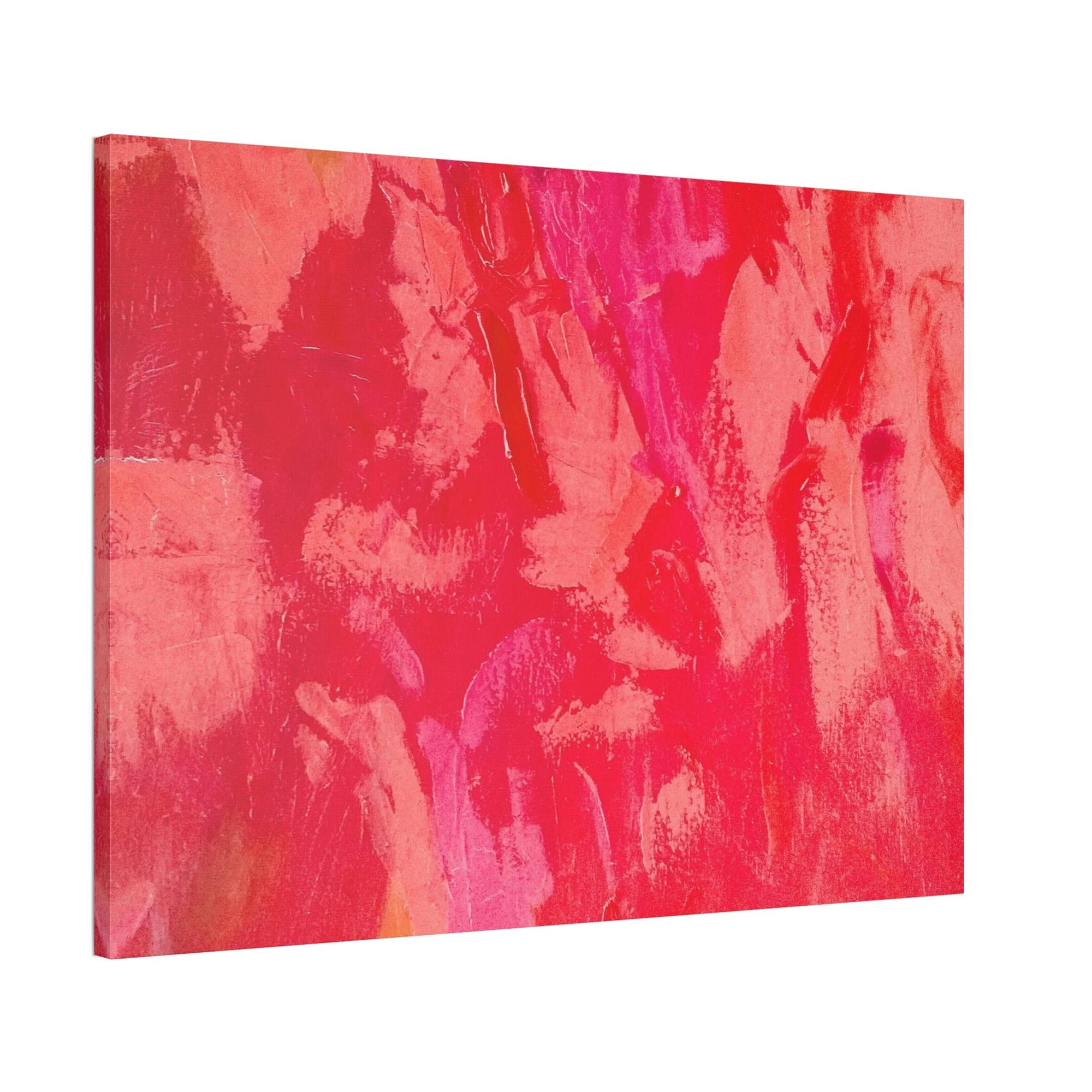 Red Abstract Art Vibrant Red: A Striking Print on Canvas to Add to Your Art Collection