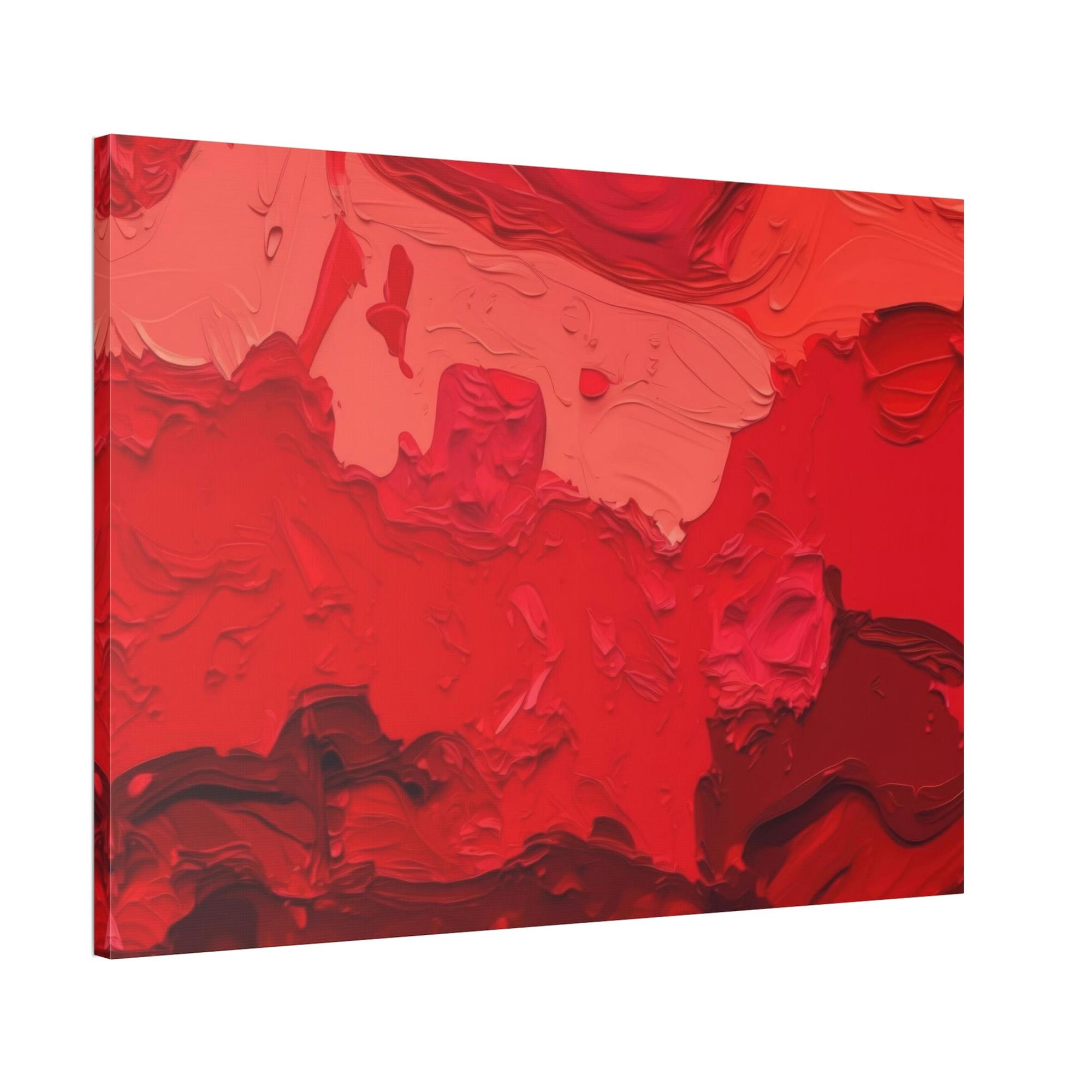 Red Abstract Art Abstract Fire: A Red Art Print on Framed Poster to Ignite Your Walls