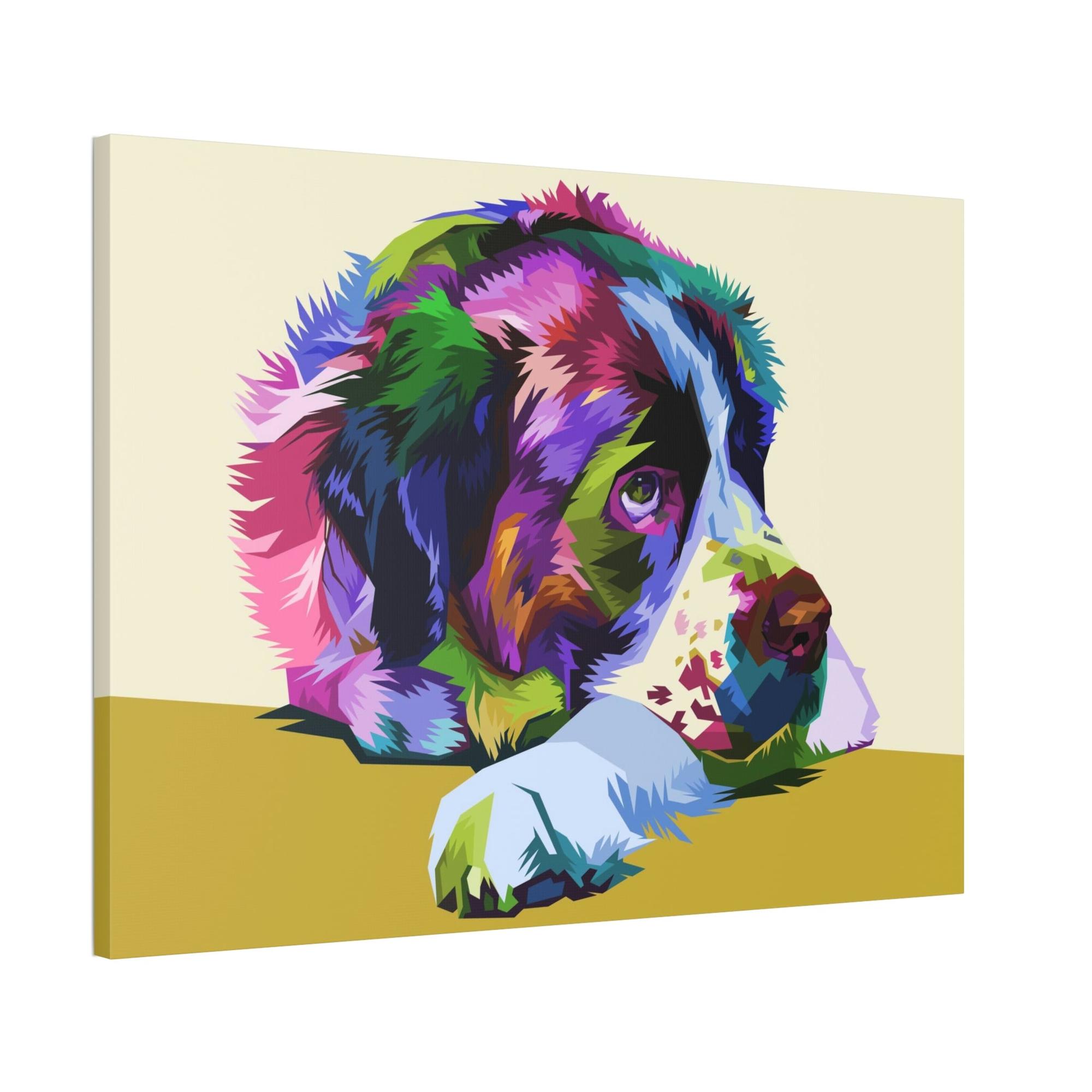 Dogs Paws for Relaxation: Poster of Dogs Taking it Easy on Framed Canvas