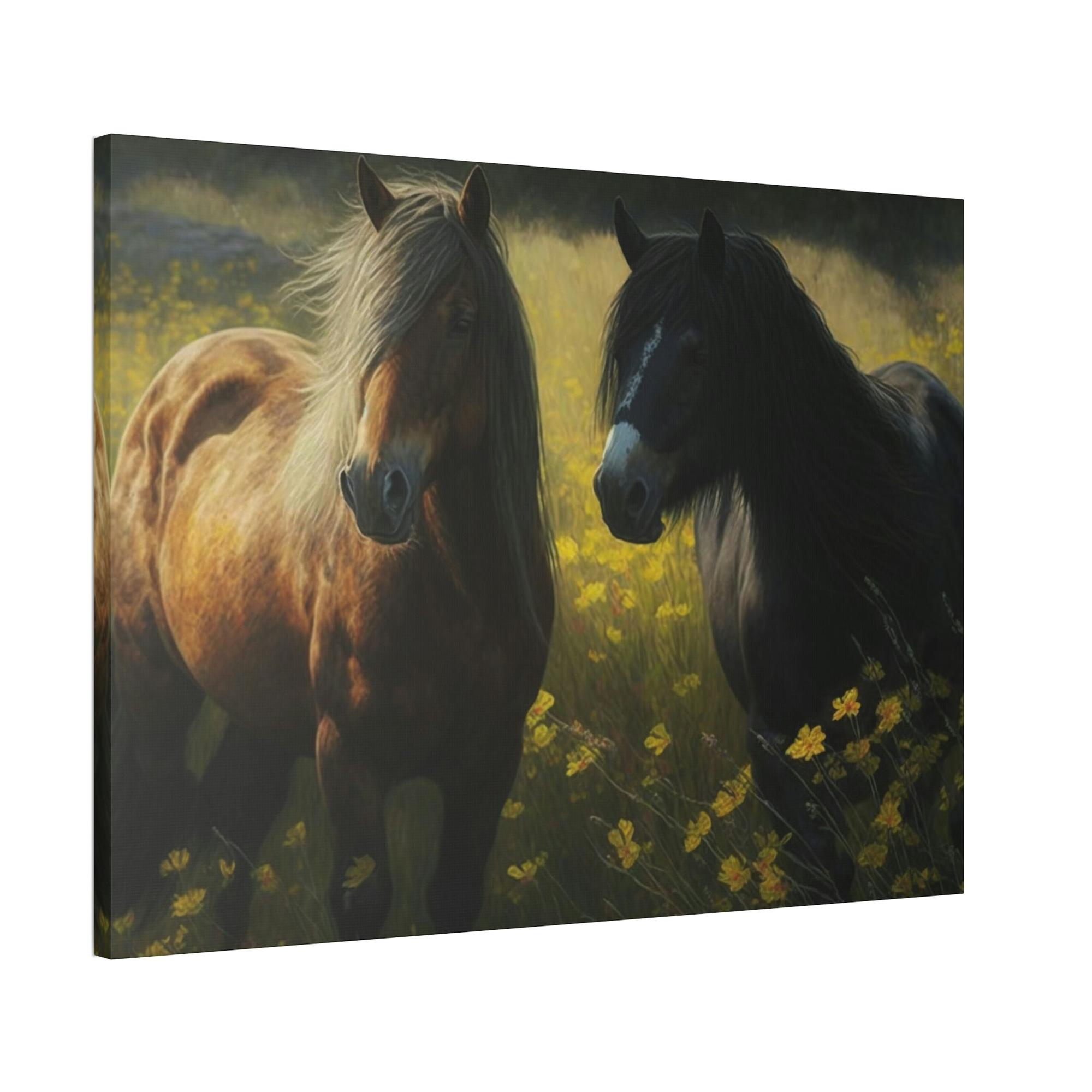 Horses Wild Horses: A Canvas Rustic Adventure