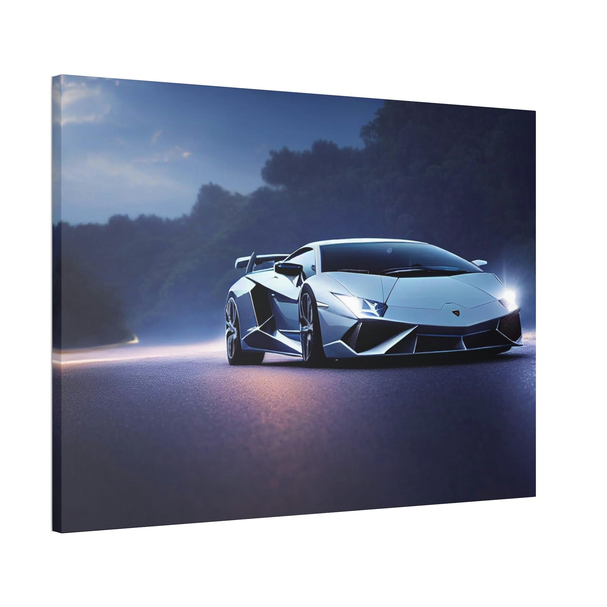 Lamborghini Power and Style: Lamborghini Print on Framed Canvas & Poster for Automotive Art Fans
