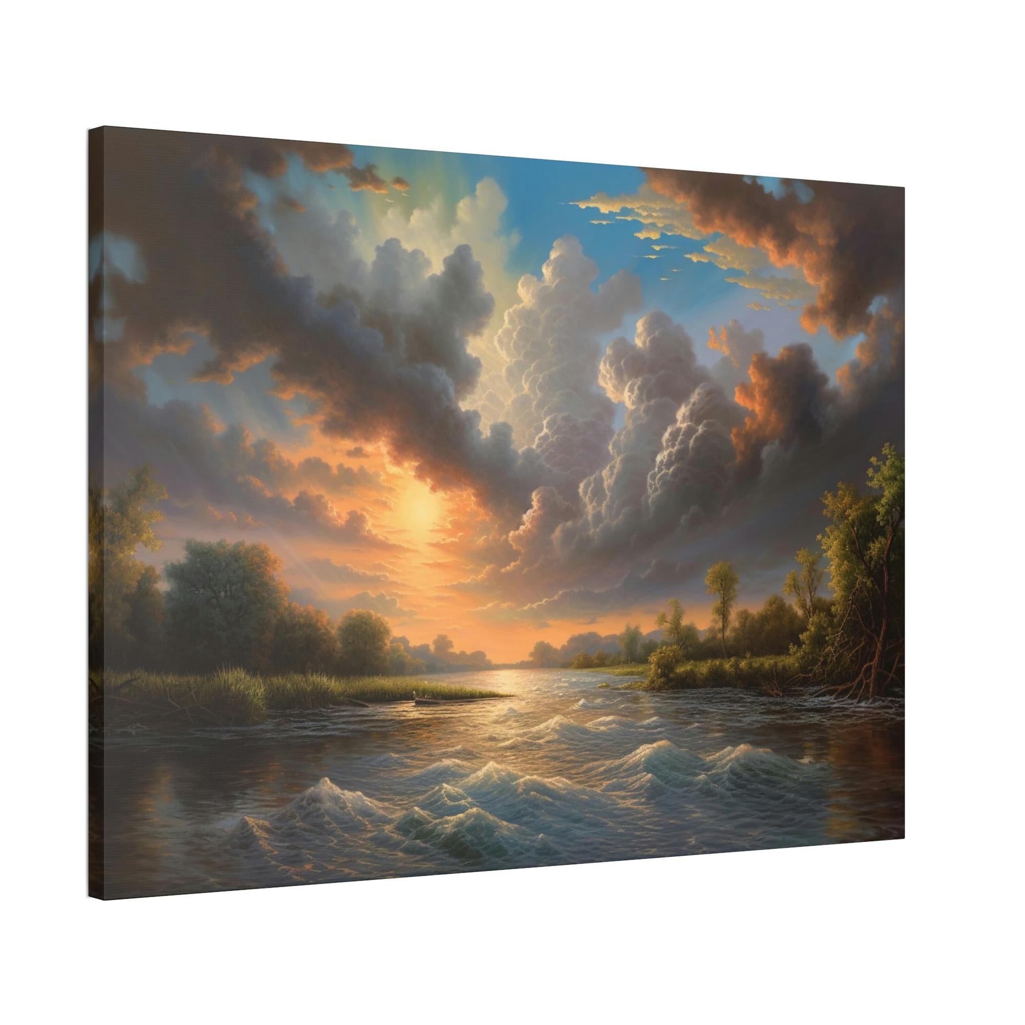 Lakes And Rivers Enchanted Waters: Framed Canvas and Poster Print of Lakes and Rivers
