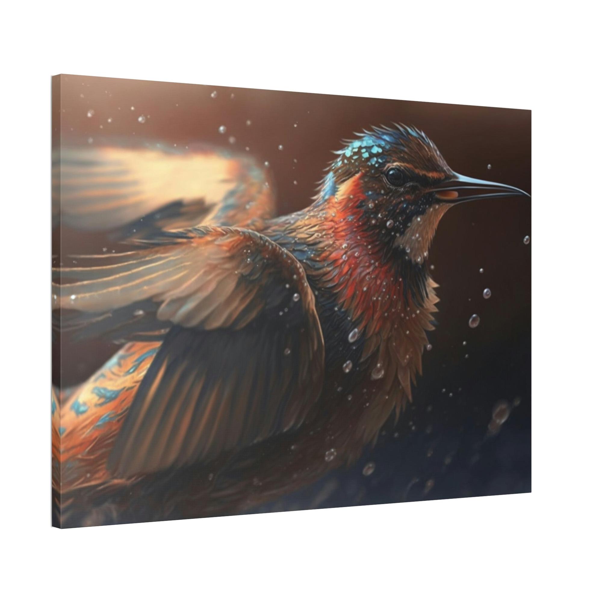 Birds The Flight of Fantasy: A Framed Canvas & Poster Print of Birds