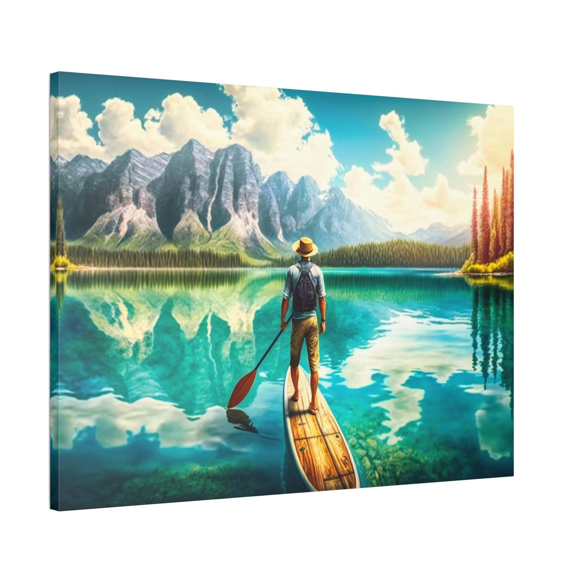 Lakes And Rivers Scenic Riverscape: Wall Art of a Stunning River Landscape on Canvas