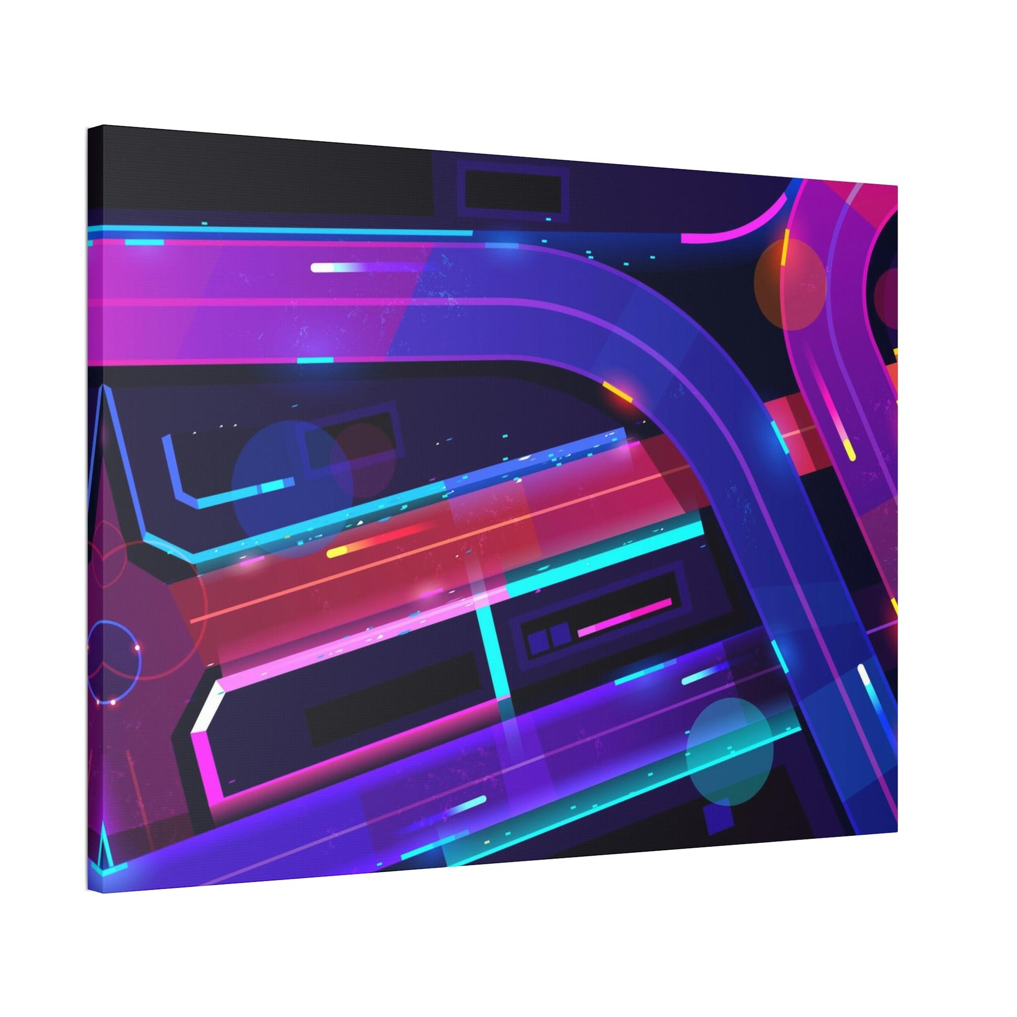 Neon Neon Fantasia: Captivating Framed Poster Art on Premium Canvas for Wall Decor