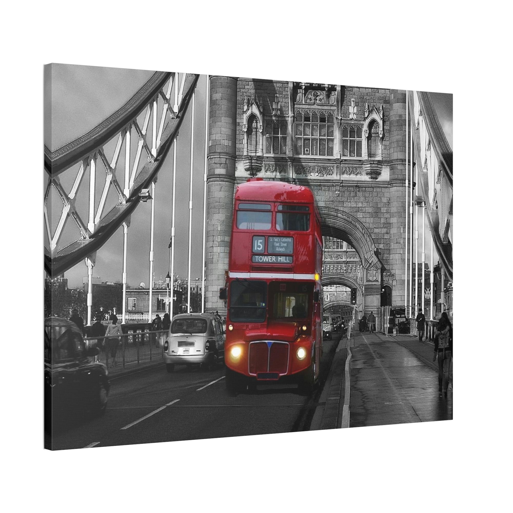 Bus City Rhythms: High-Quality Print on Canvas & Poster portraying a Vibrant Bus