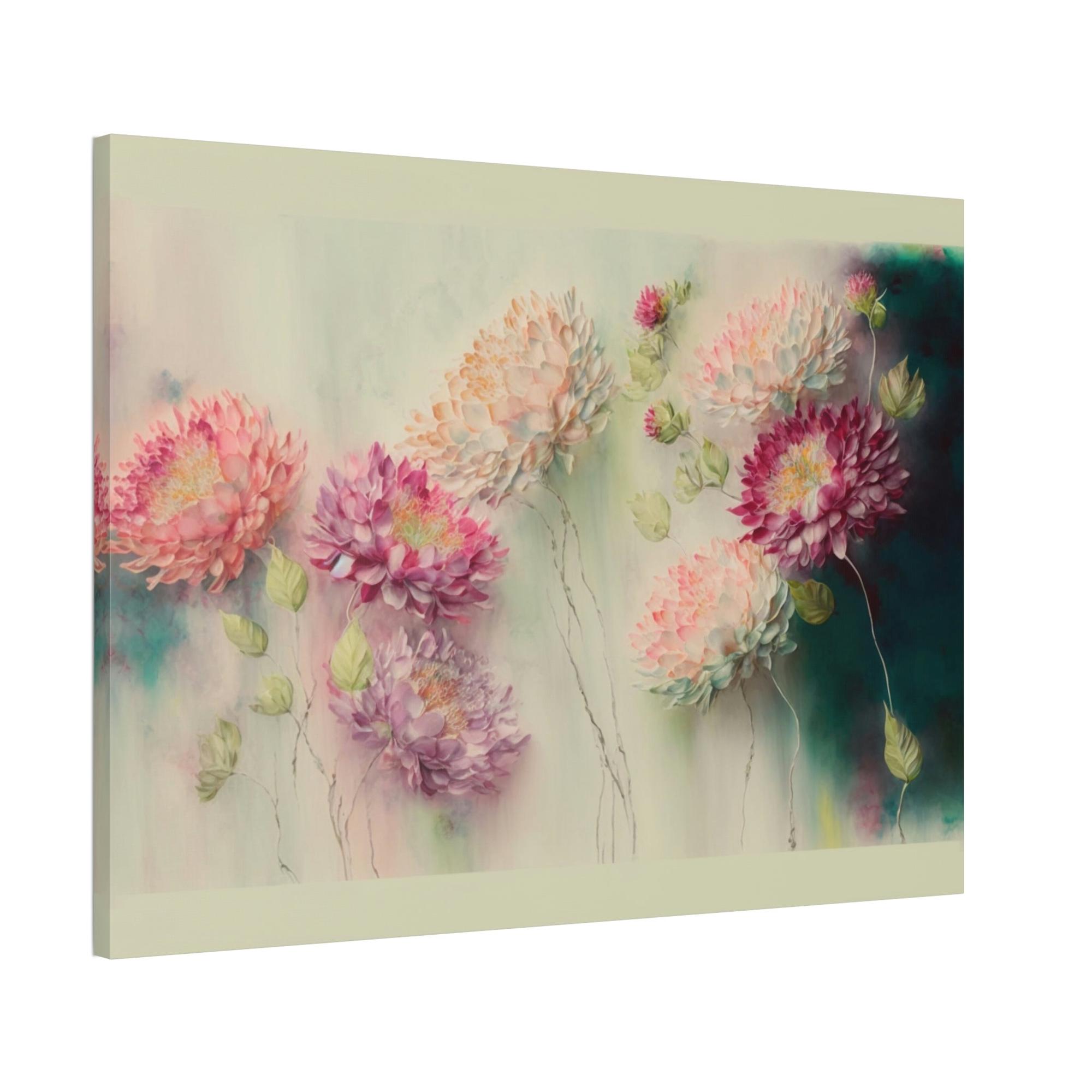 Abstract Flower Natural Canvas & Poster Print of Abstract Petals: Floral Wall Decor