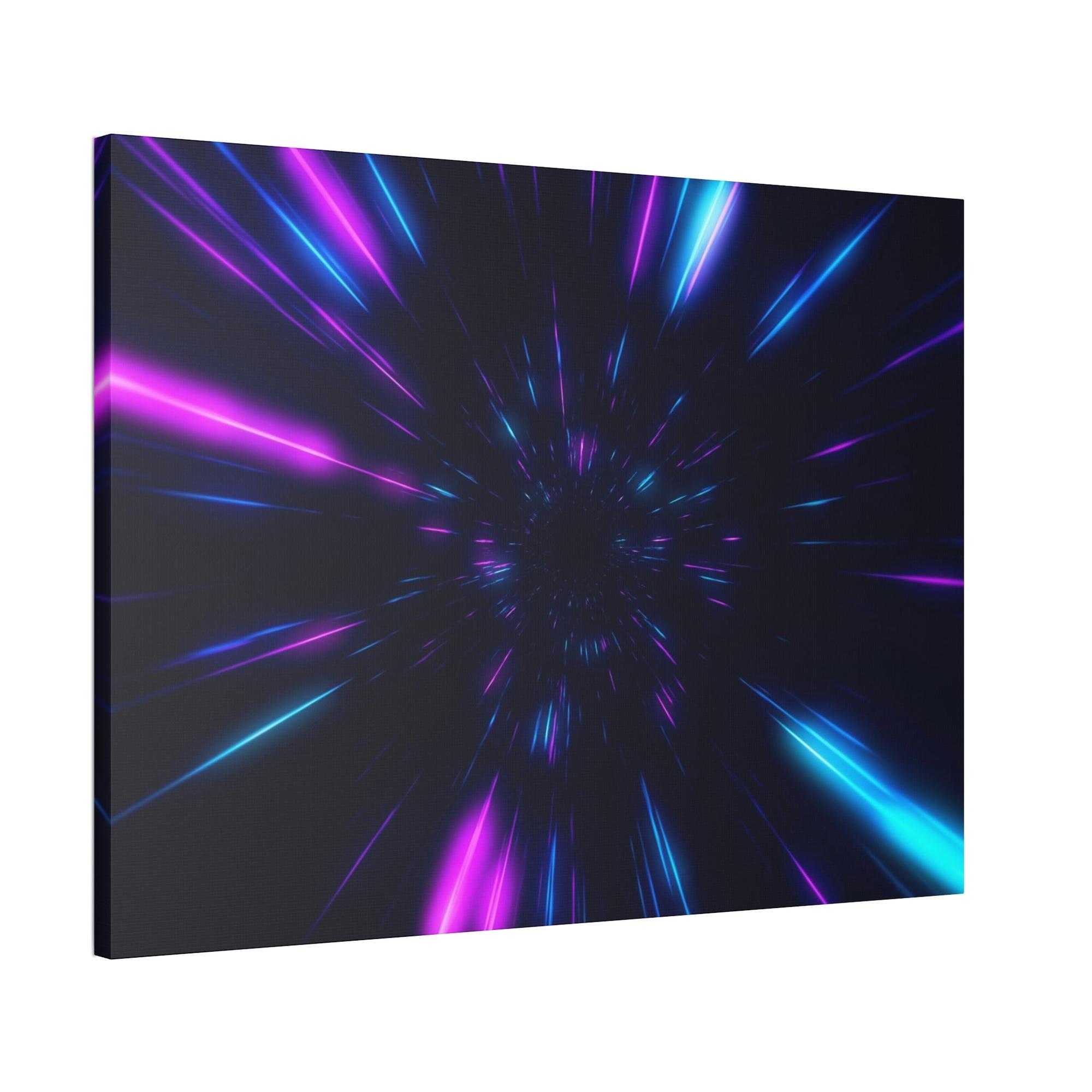 undefined Illuminated Impressions: Neon-themed Wall Art Prints on High-Quality Canvas & Poster