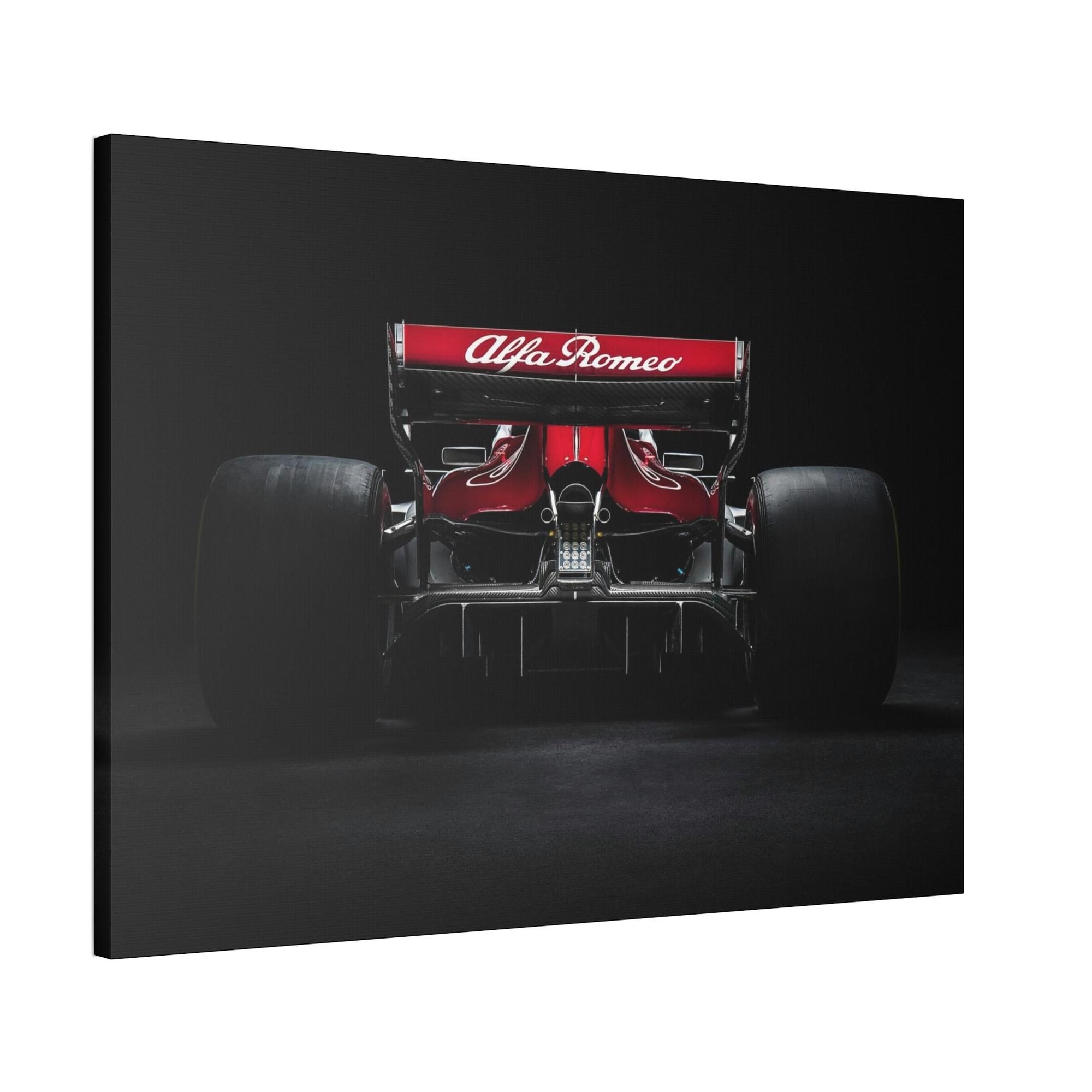 F1 The F1 Rush: High Octane Wall Art on Natural Canvas