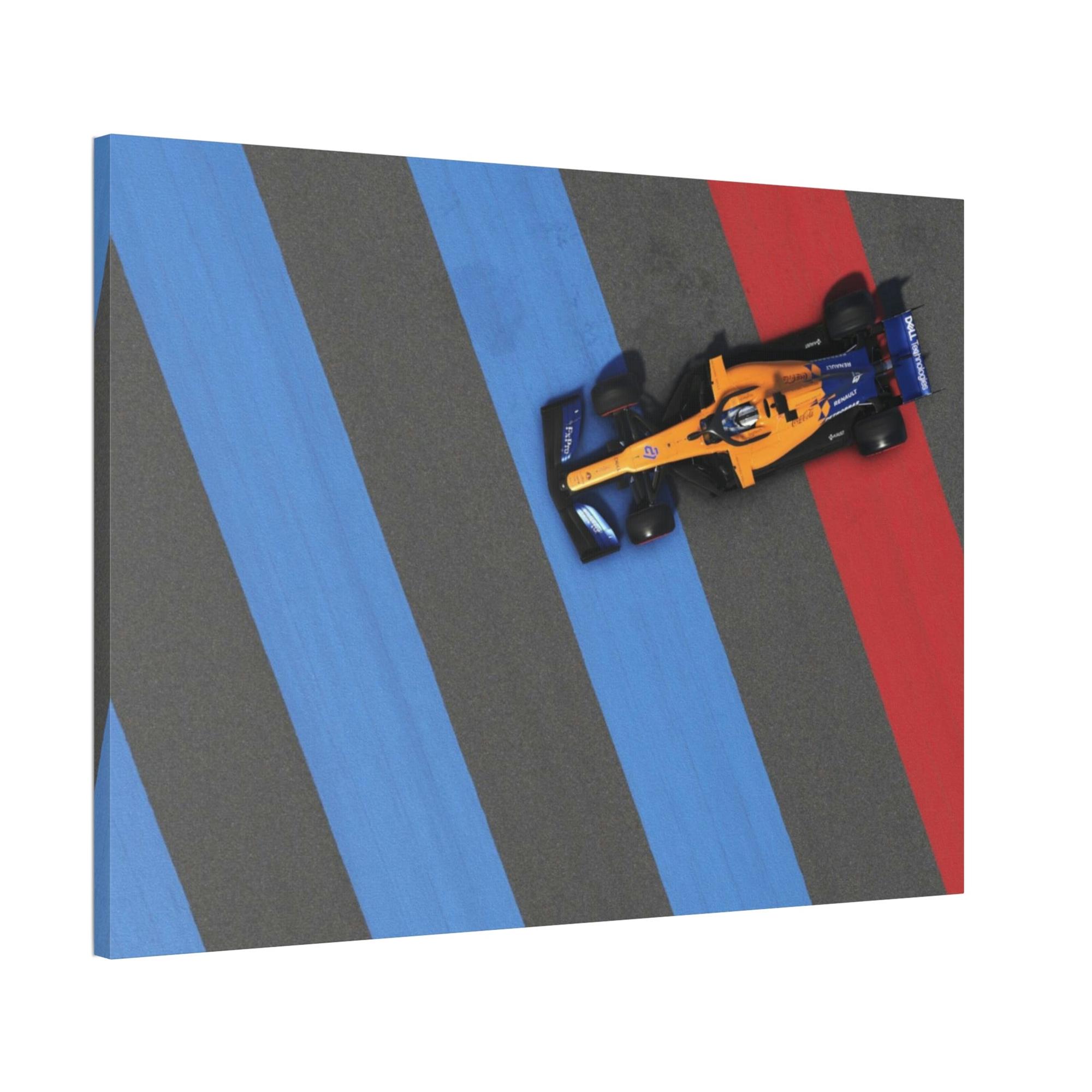 undefined Racing Thrills: Framed Poster & Canvas of F1 Cars in Action