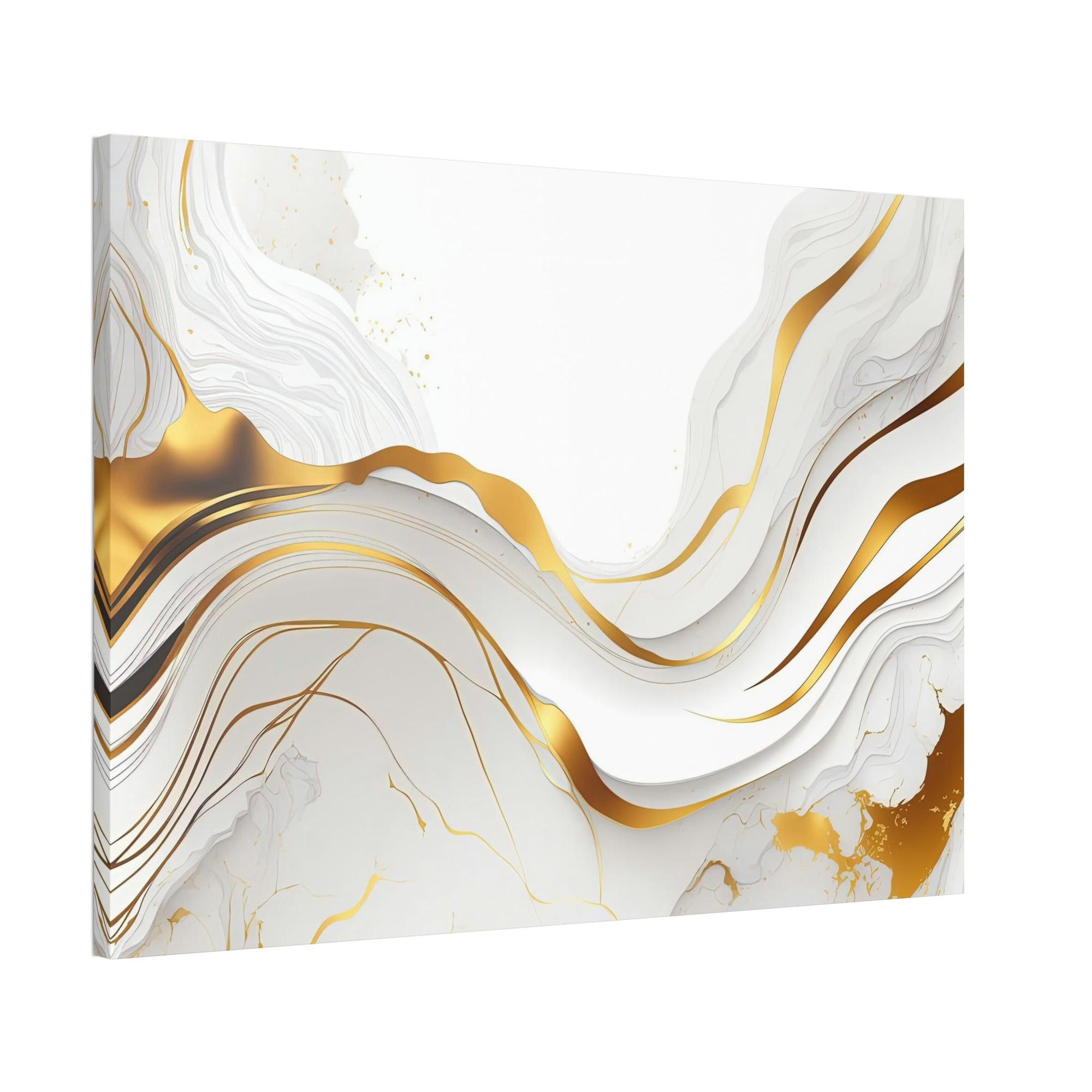 undefined Golden Serenity: Elegant Gold Abstract Canvas & Poster Wall Decor