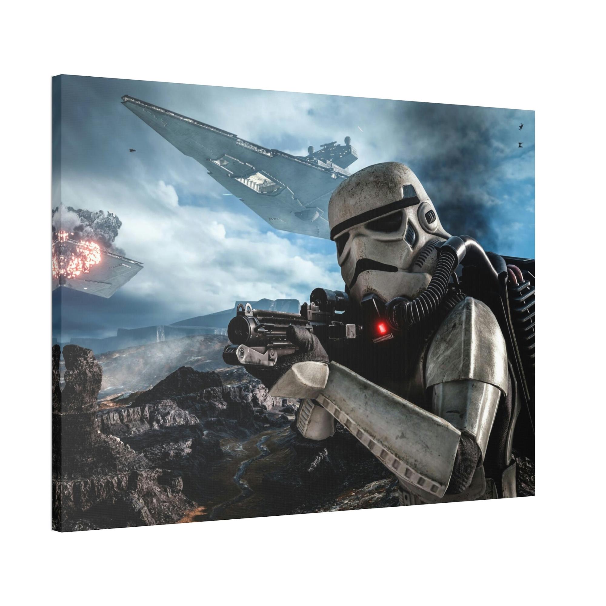 Star Wars Journey through the Stars: Natural Canvas Print of Star Wars Adventure