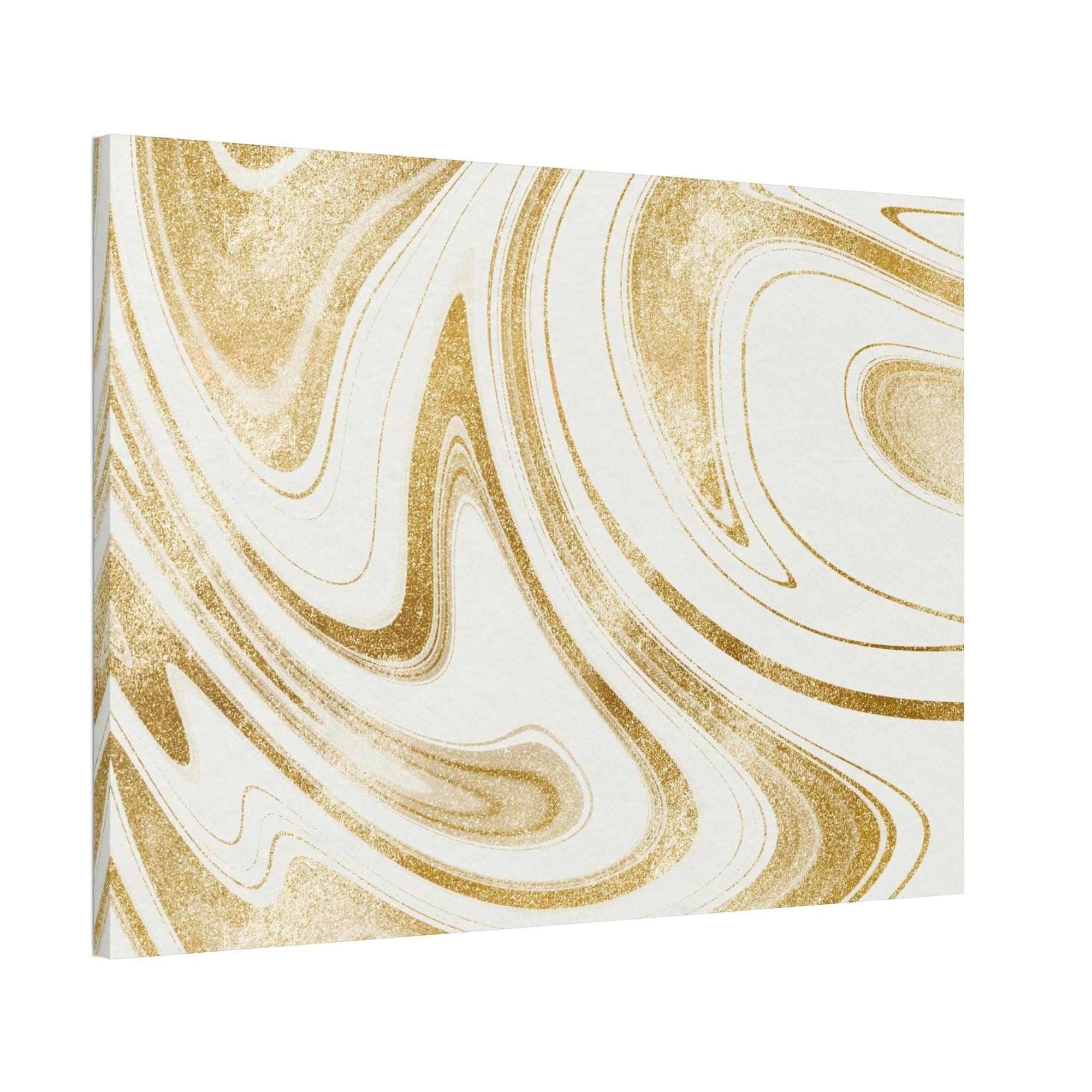 Gold Abstract Art Touch of Opulence: Gold Abstract Wall Art on Framed Poster & Canvas