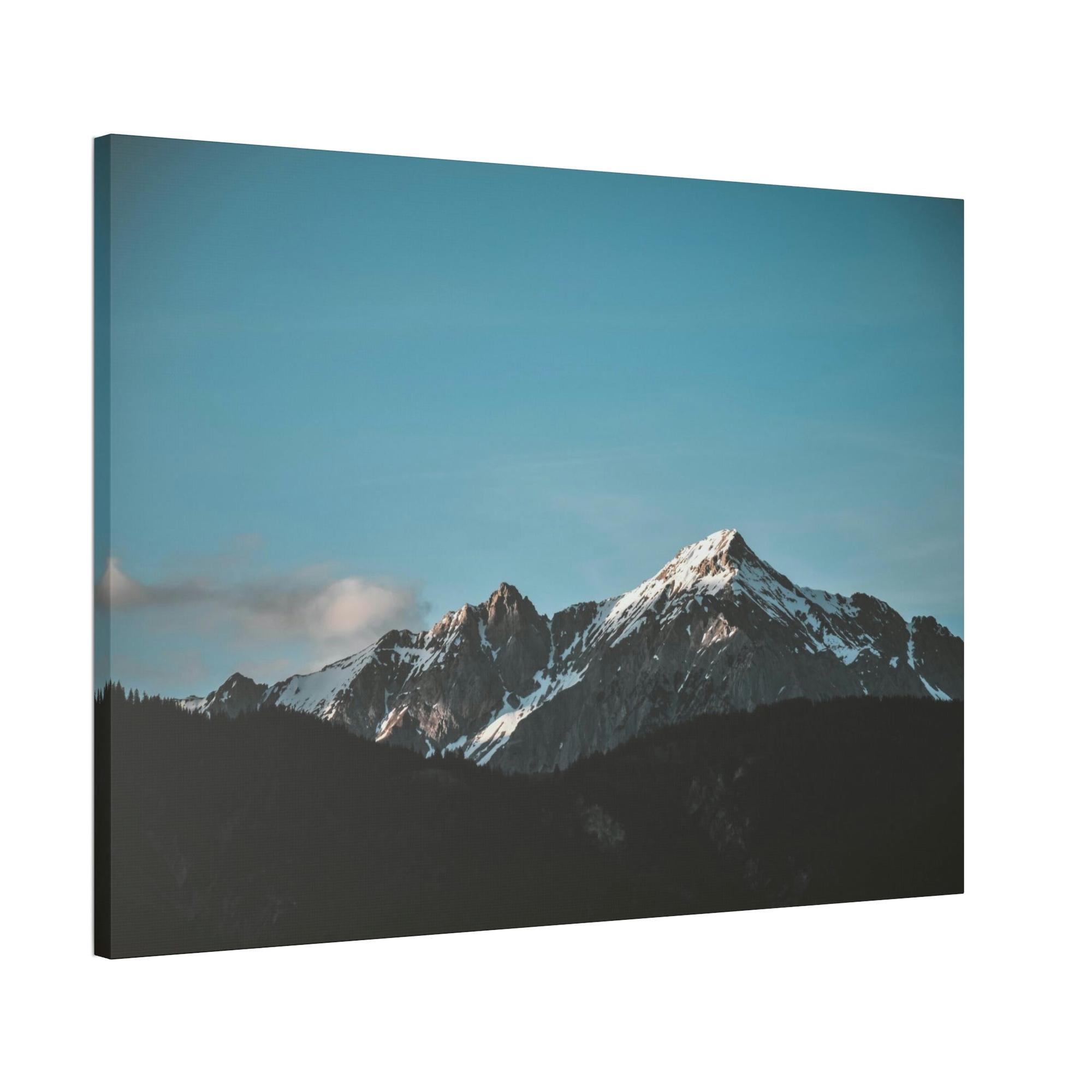 Mountains Majestic Peaks: Natural Canvas and Framed Poster of Mountain Ranges