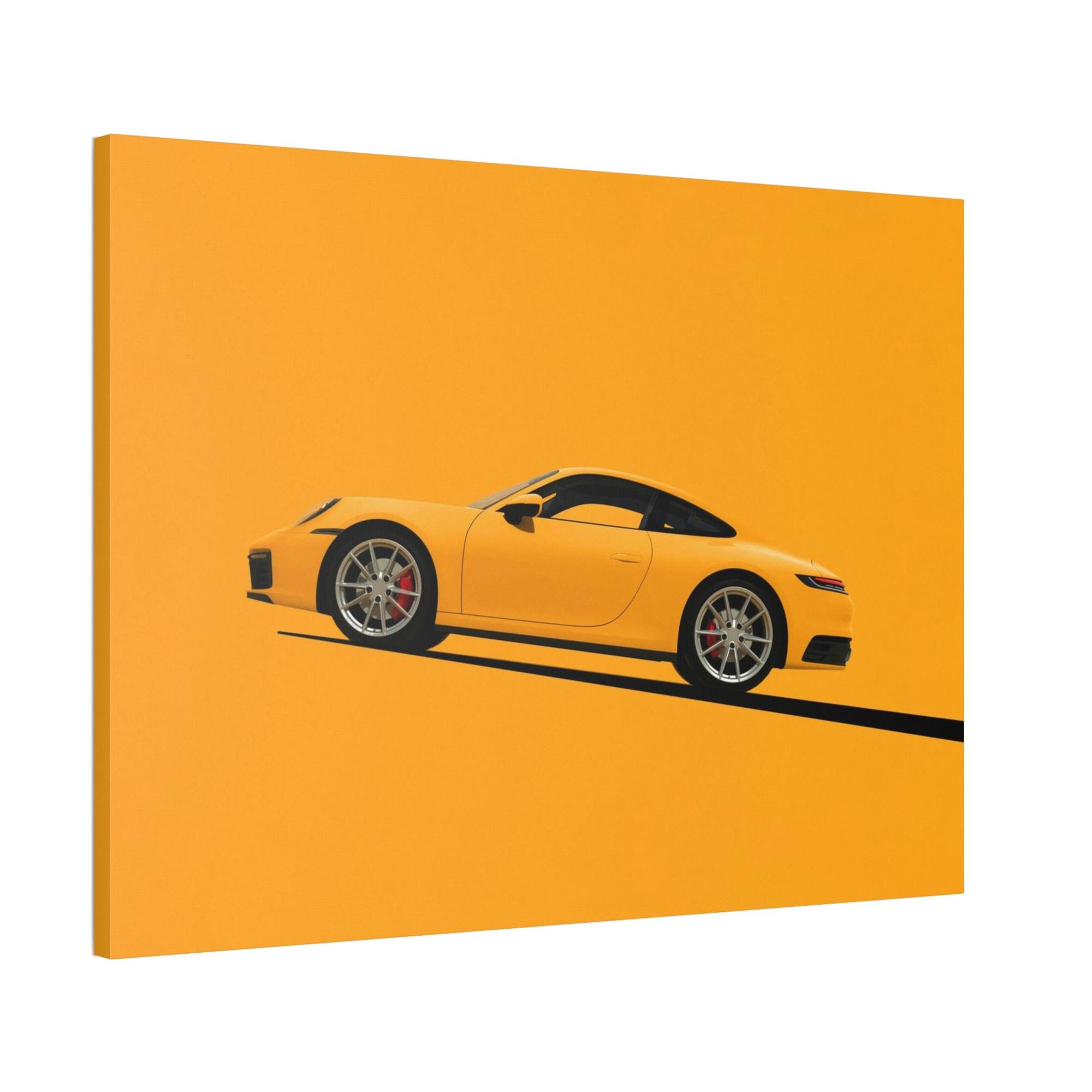 Porsche Artistic Porsche: Natural Canvas & Poster Print of a Unique Design