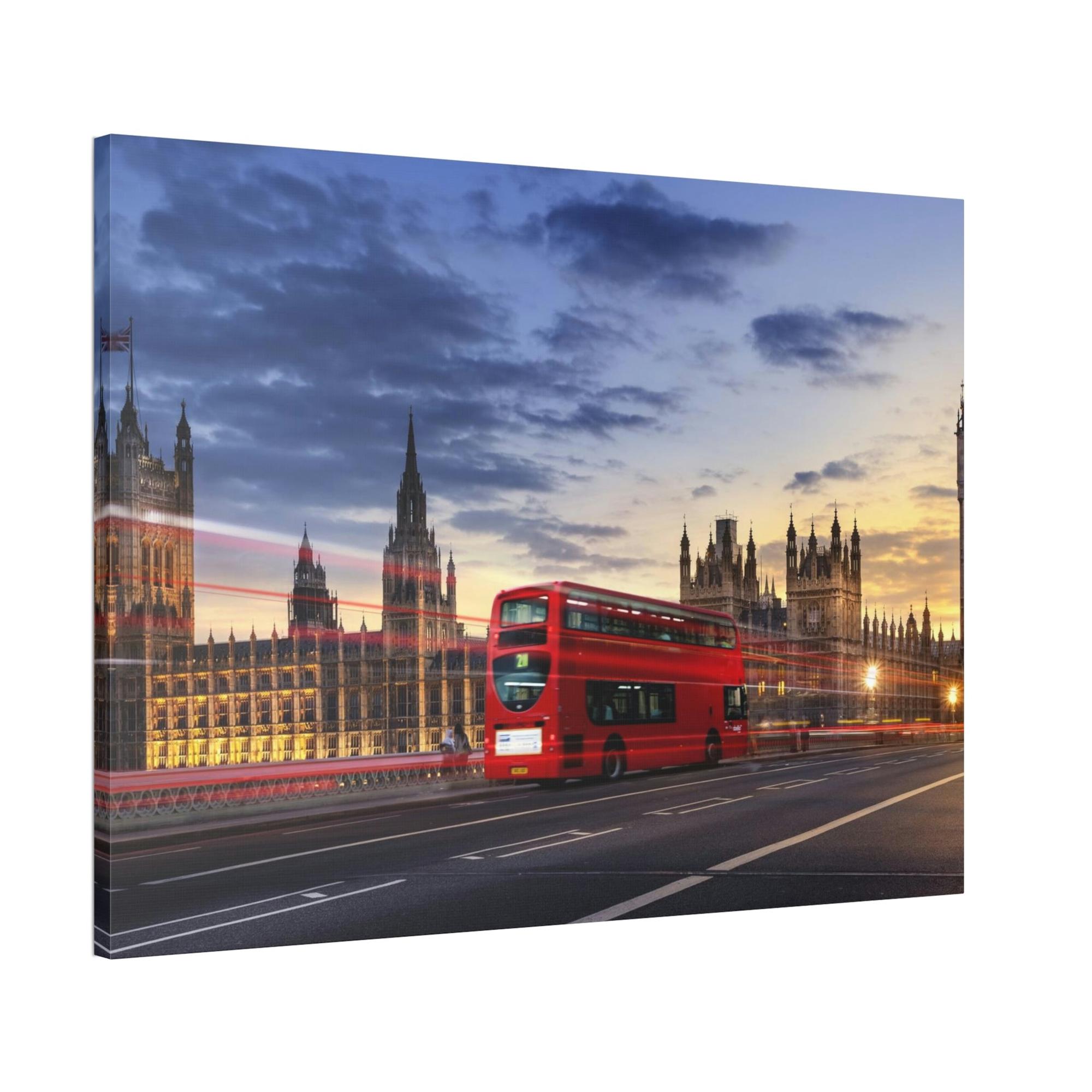 Bus Aesthetics of Transit: Artistic Poster & Canvas Showcasing a Stylish Bus